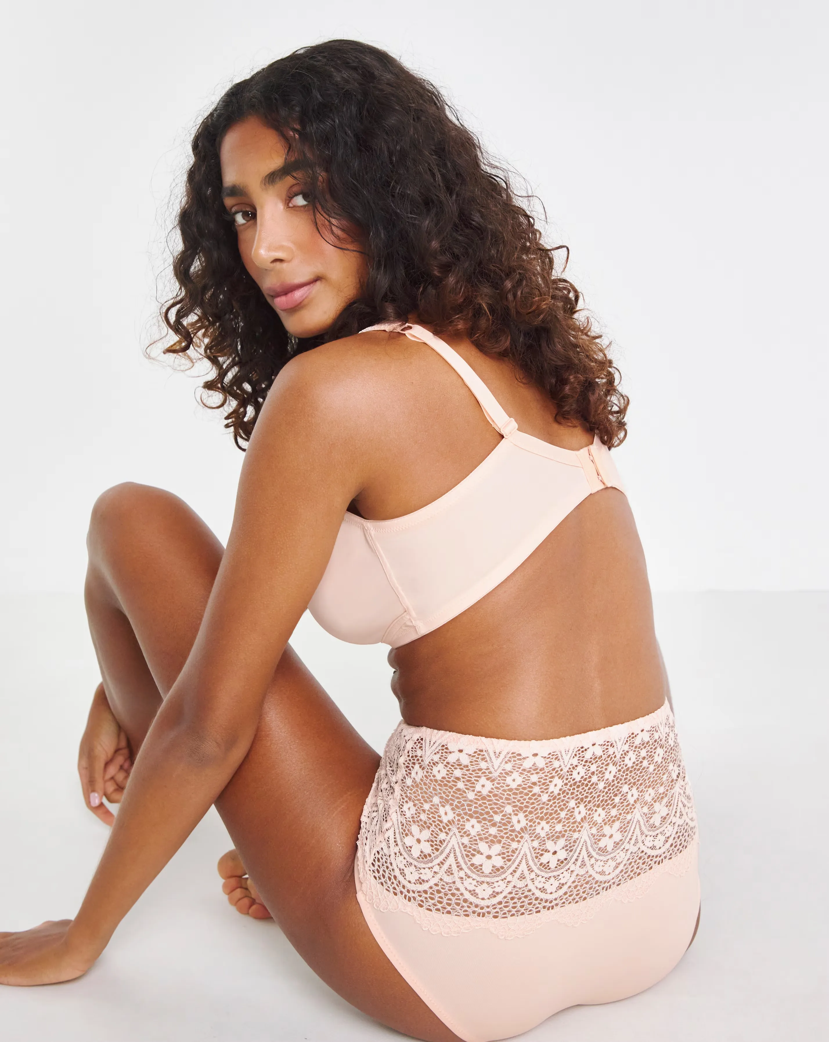 Pretty Secrets (2 Pack) Lottie Micro Non Wired Bras (B-F) Navy/Blush 4 Pretty Secrets (2 Pack) Lottie Micro Non Wired Bras (B-F) Navy/Blush