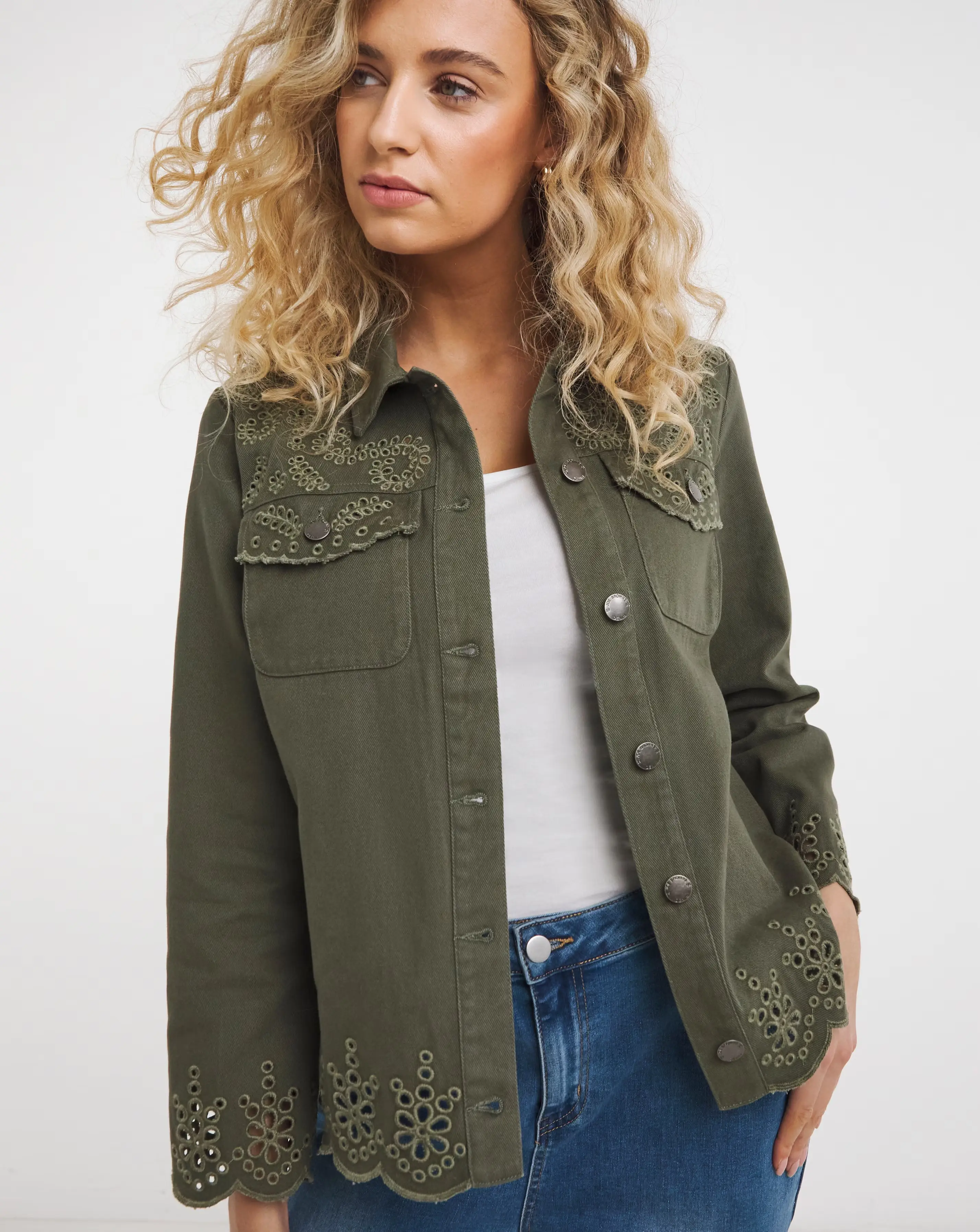 Joe Browns Delicate Embroidered Denim Jacket