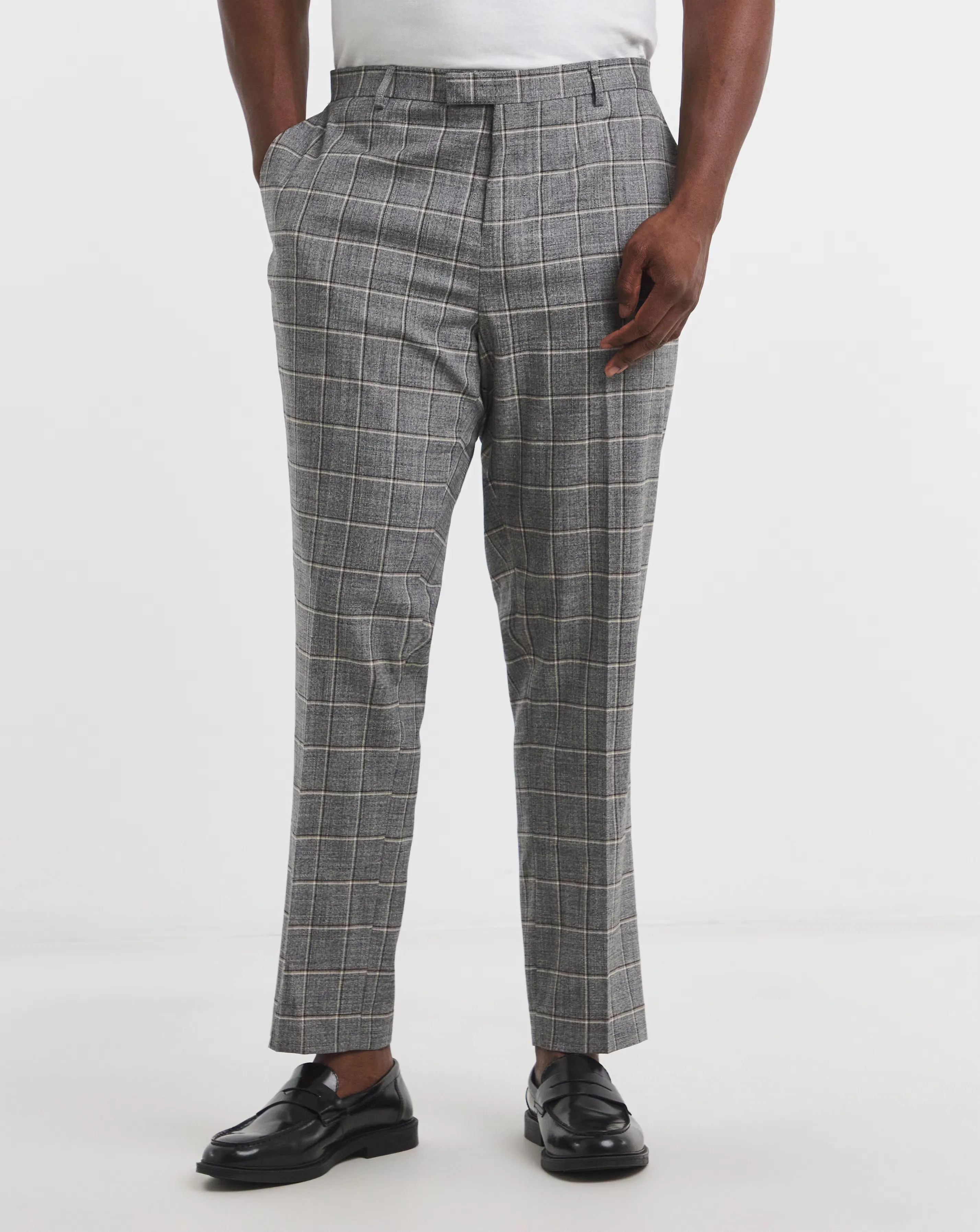 Sam Grey Check Suit Trouser 1 Sam Grey Check Suit Trouser