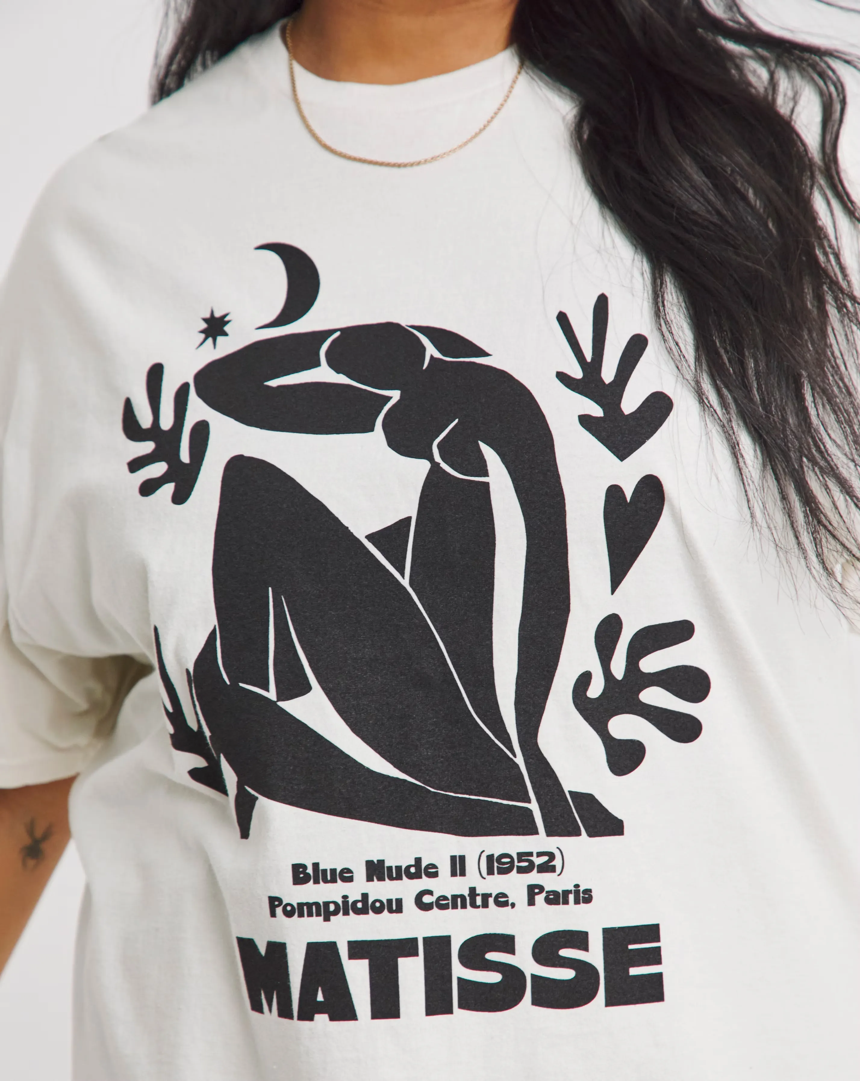Simply Be Ecru Matisse License T-Shirt 4 Simply Be Ecru Matisse License T-Shirt
