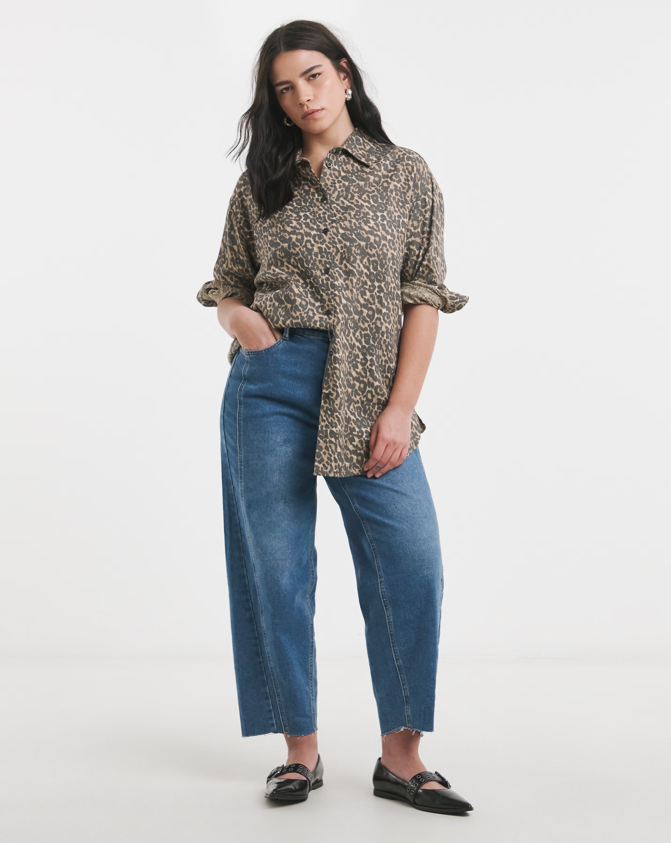 Leopard Animal Linen Mix Shirt 3 Leopard Animal Linen Mix Shirt