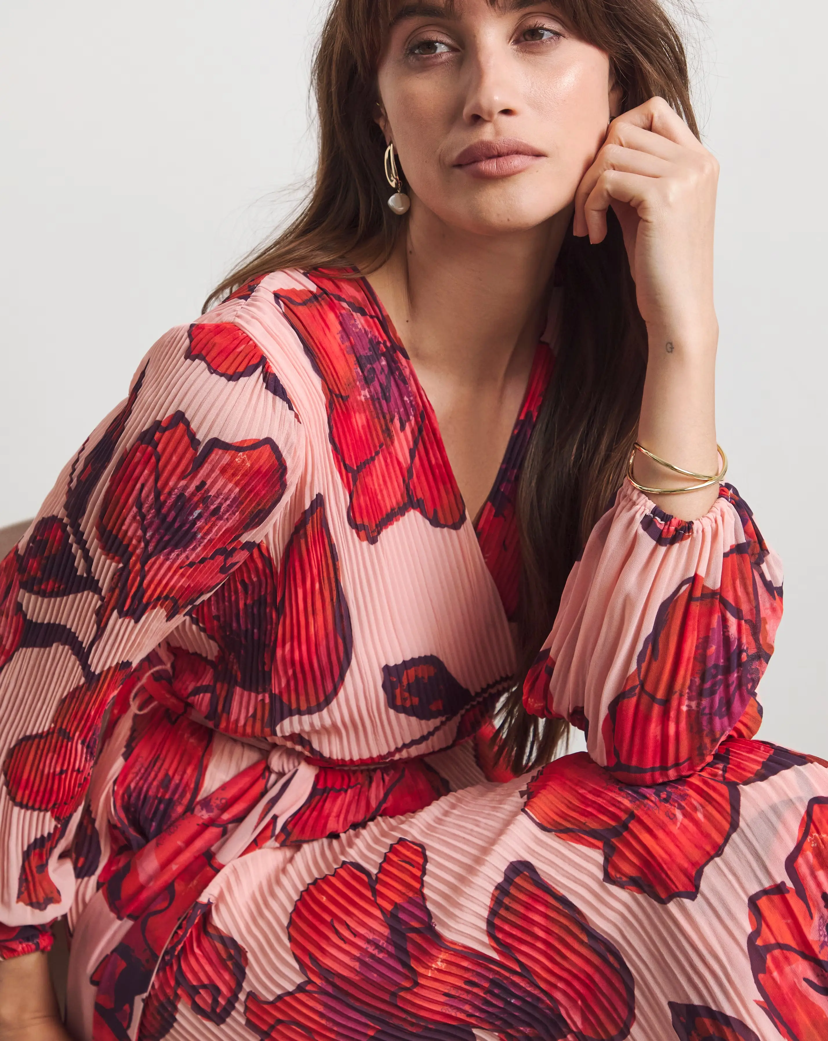 Joanna Hope Pleated Wrap Dress 3 Joanna Hope Pleated Wrap Dress