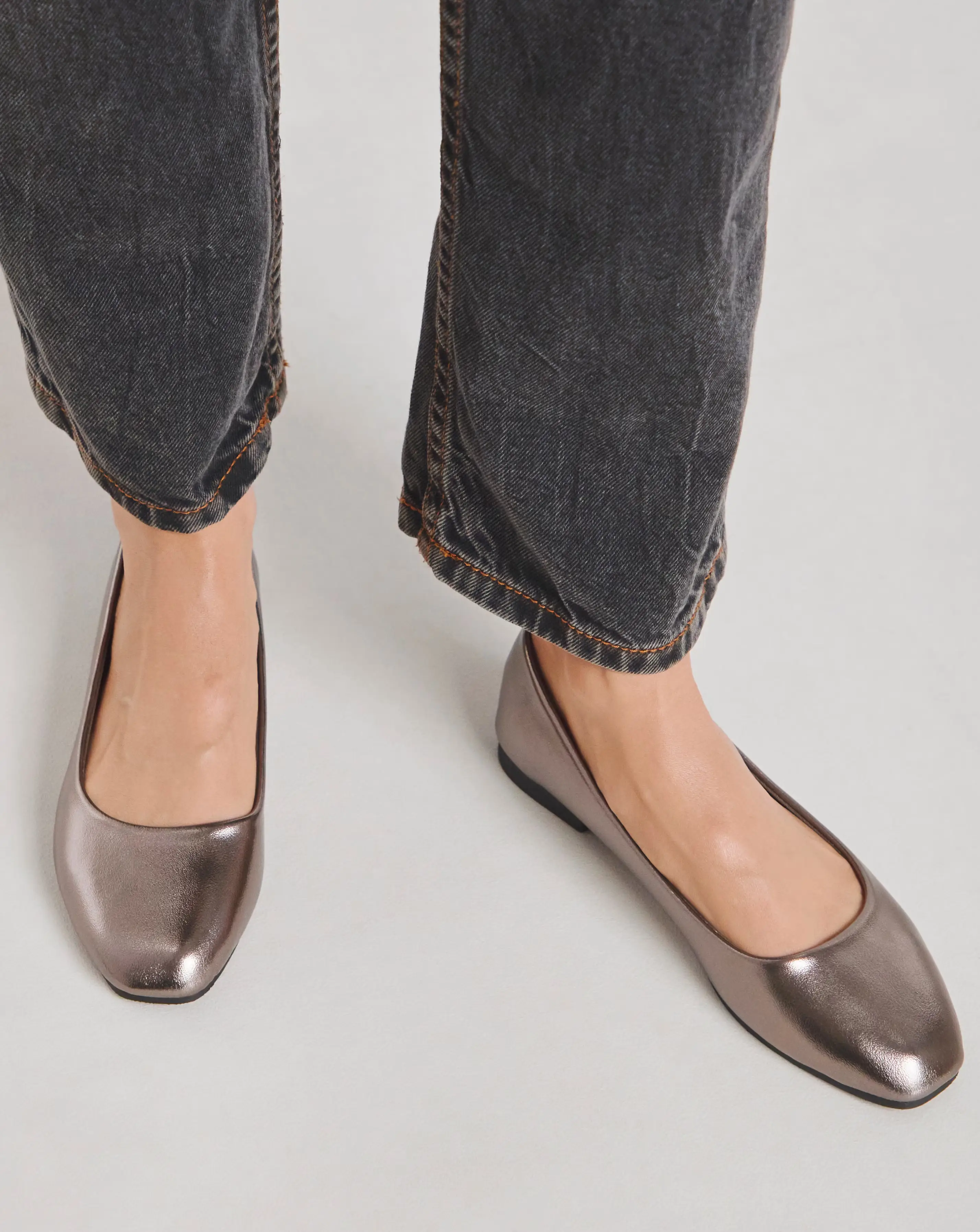 Clarice Square Toe Ballerina Shoes - Extra Wide Fit (EEE) 1 Clarice Square Toe Ballerina Shoes - Extra Wide Fit (EEE)