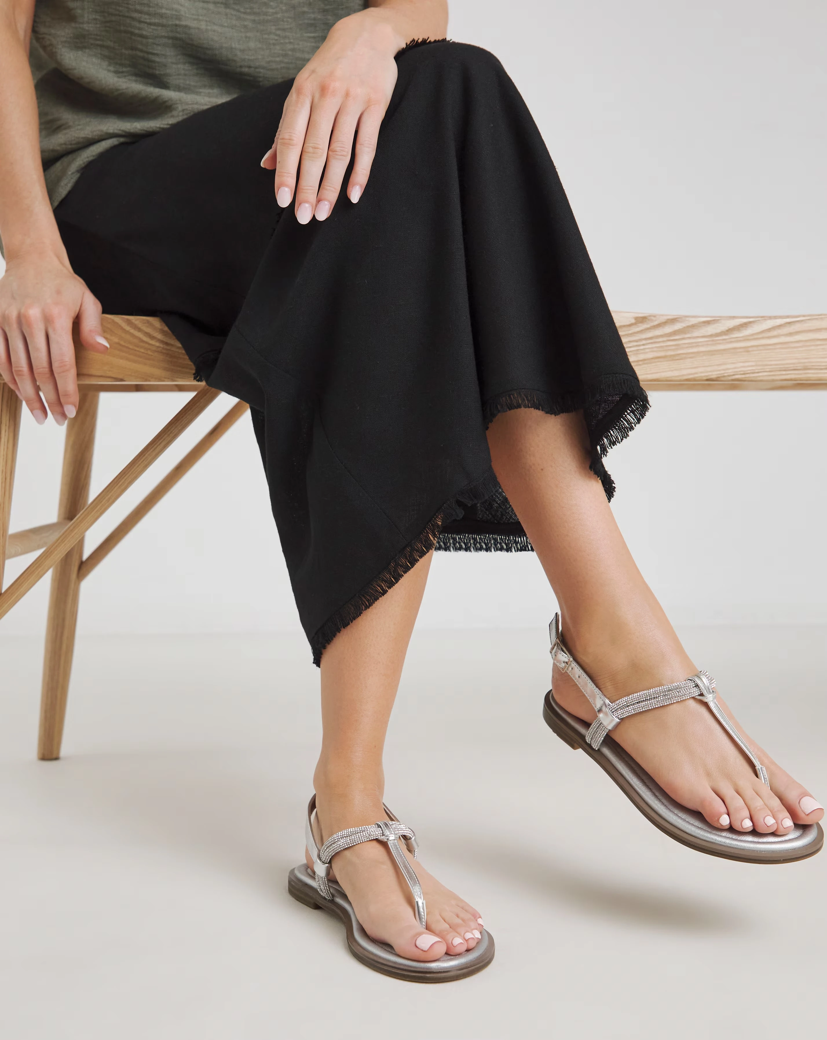 Simply Be Karma Diamante Sparkly Toe Post Sandals - Wide Fit (E) 1 Simply Be Karma Diamante Sparkly Toe Post Sandals - Wide Fit (E)