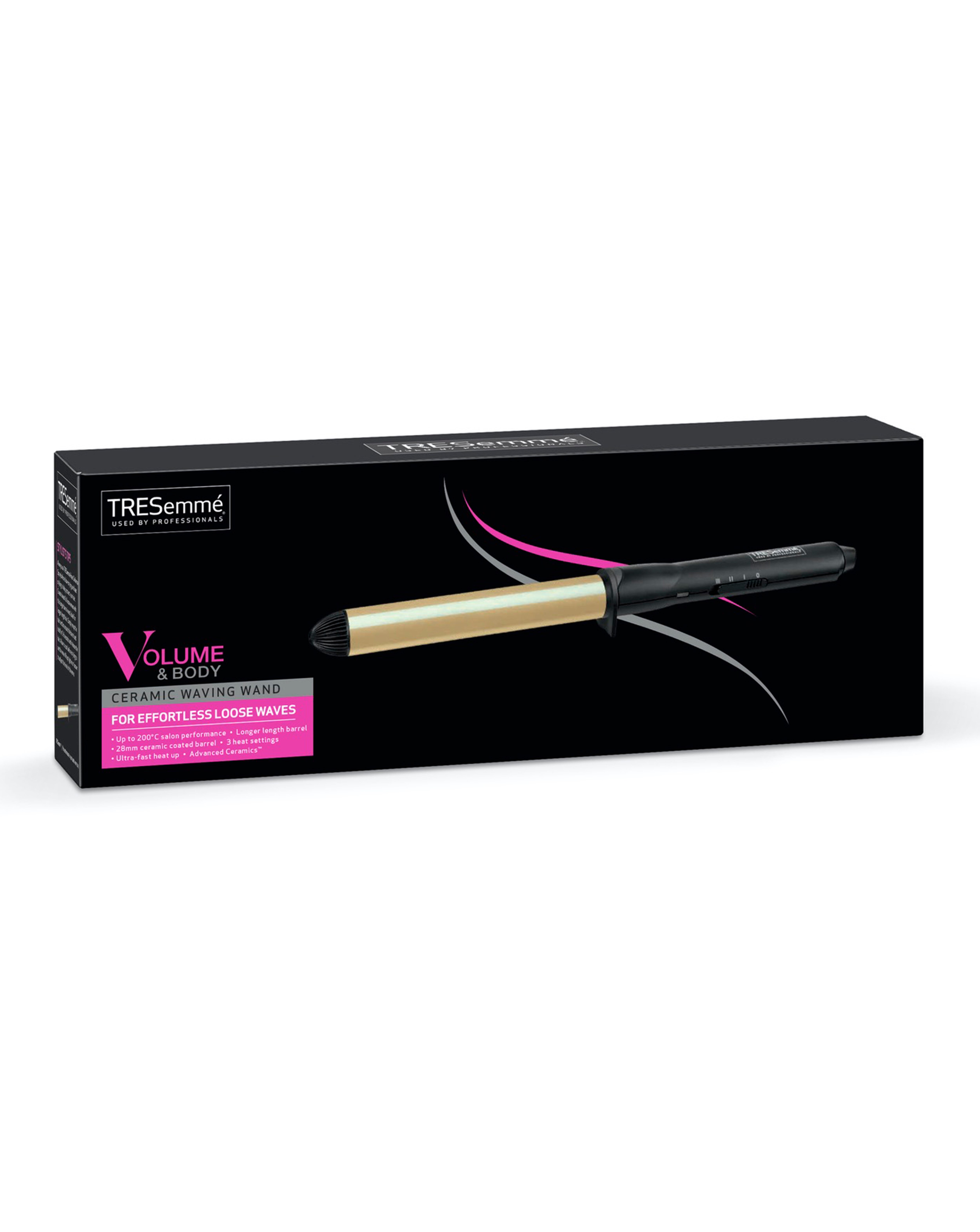 TRESemme Curl Define Ceramic 28mm Waving Wand with Longer Barrel 2 TRESemme Curl Define Ceramic 28mm Waving Wand with Longer Barrel