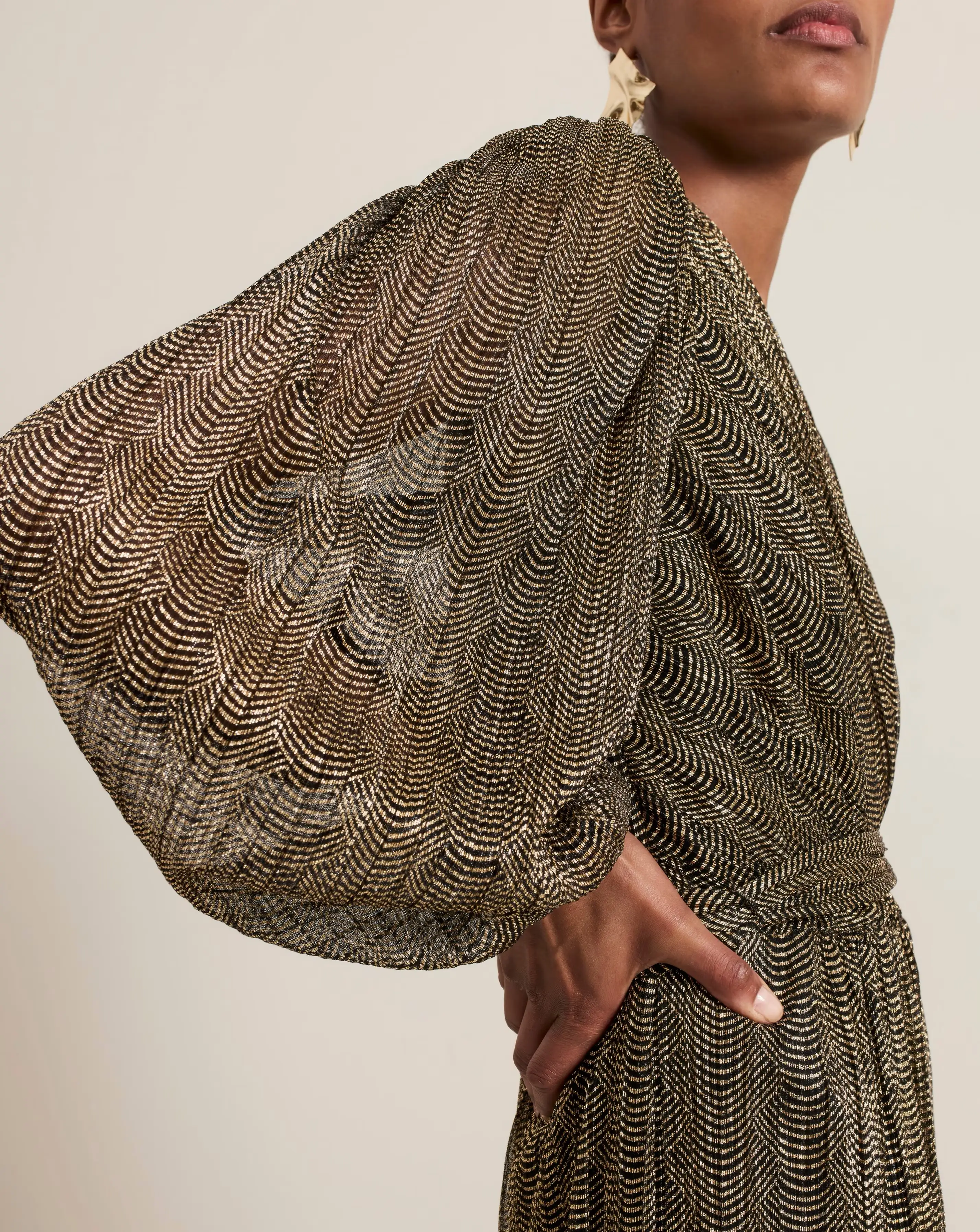 Phase Eight Alli Gold Textured Jumpsuit 6 Phase Eight Alli Gold Textured Jumpsuit