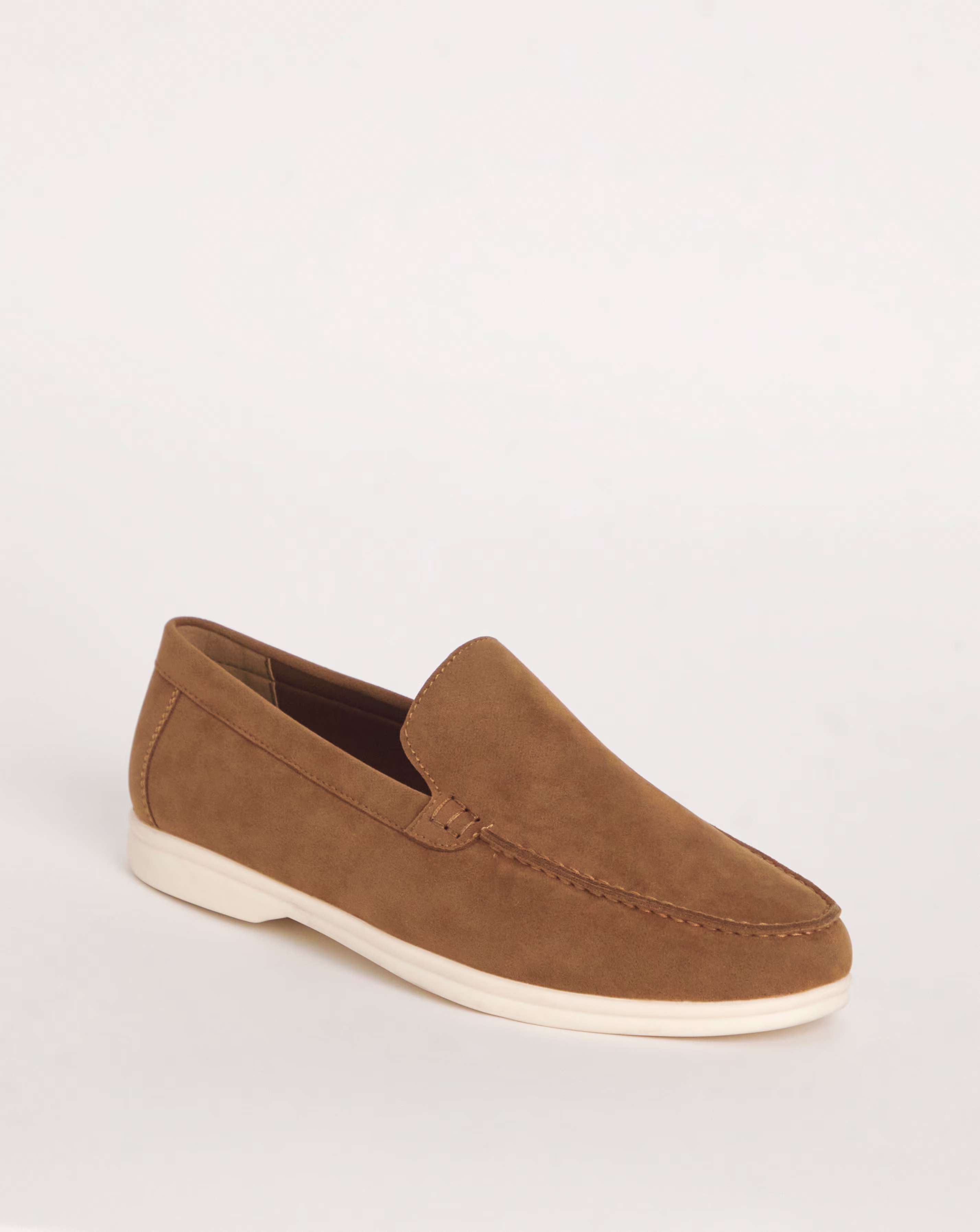 Suede Look Loafer Wide Fit 2 Suede Look Loafer Wide Fit