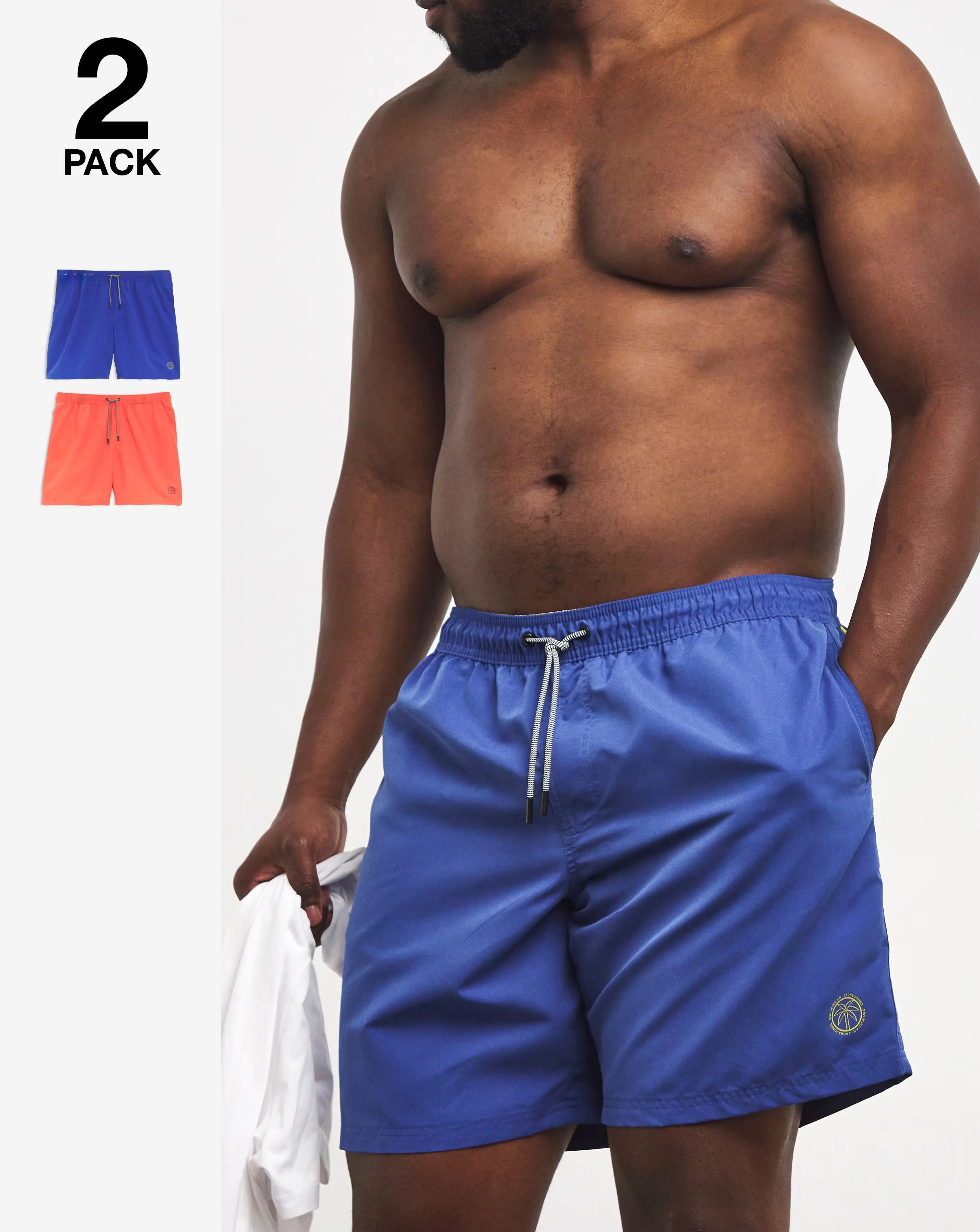 Jack & Jones Fiji 2 Pack Swim Short - Multi 1 Jack & Jones Fiji 2 Pack Swim Short - Multi