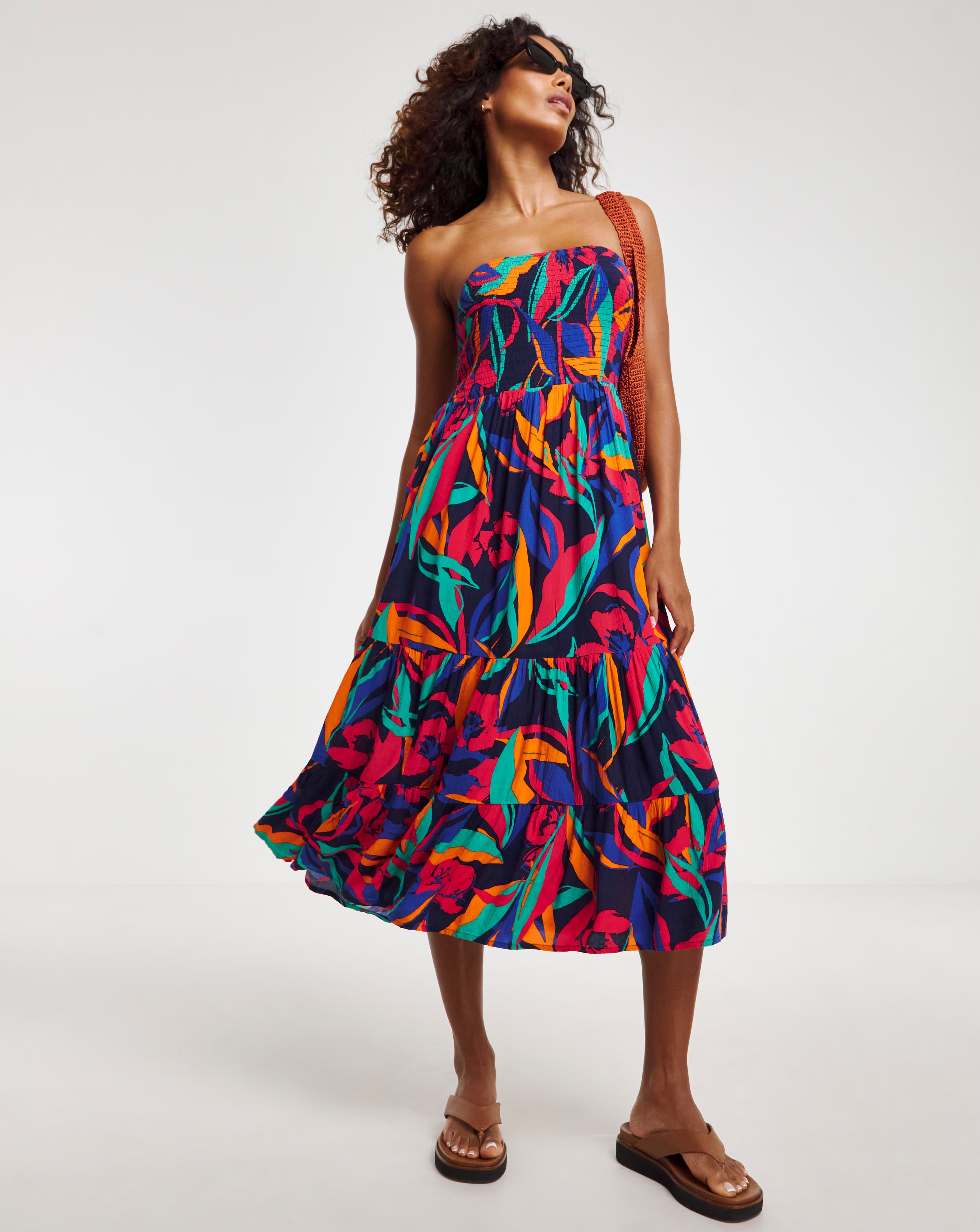 Crinkle Bandeau Beach Dress 3 Crinkle Bandeau Beach Dress