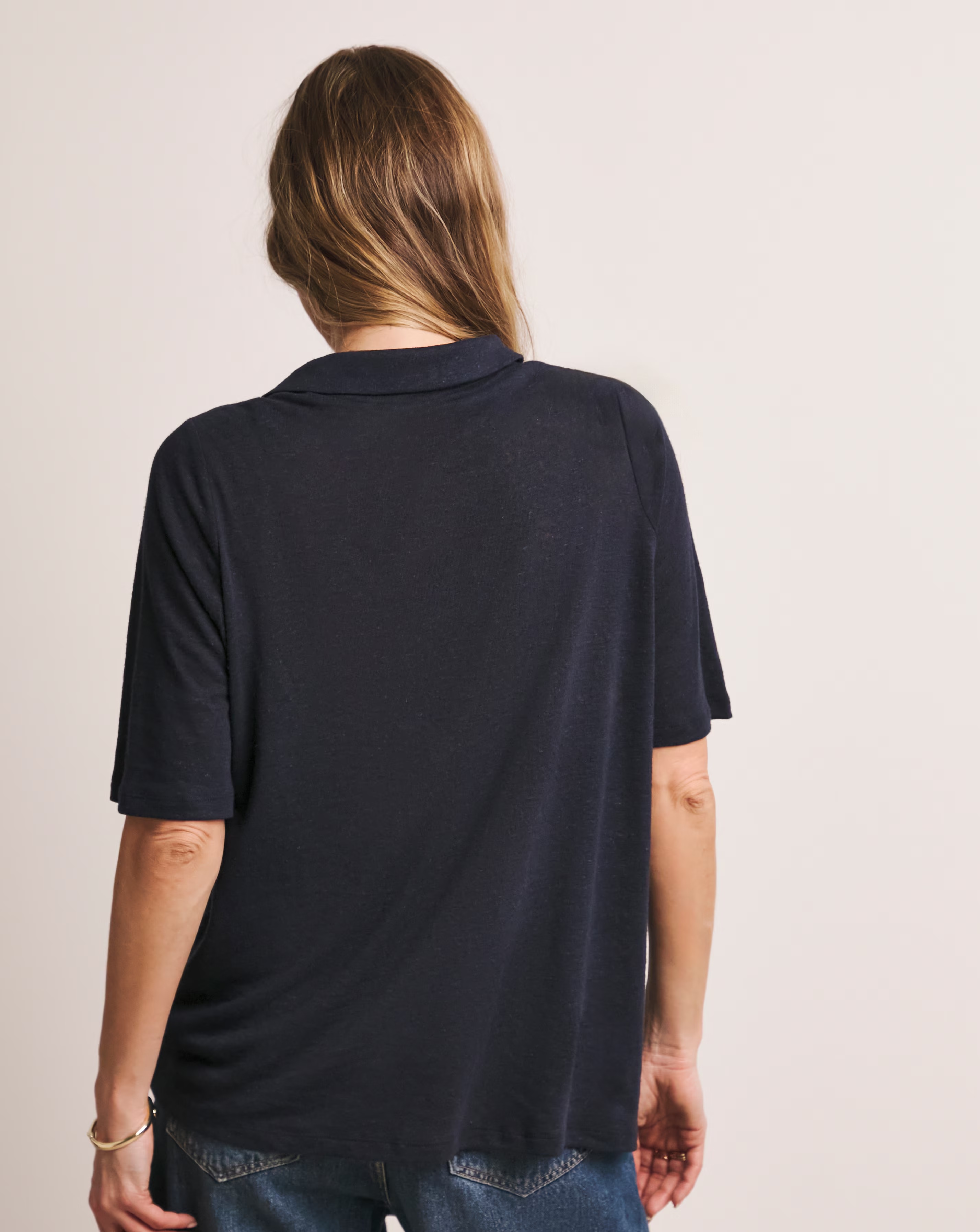 Anthology Collared Short Sleeve Button Front Linen Top 4 Anthology Collared Short Sleeve Button Front Linen Top