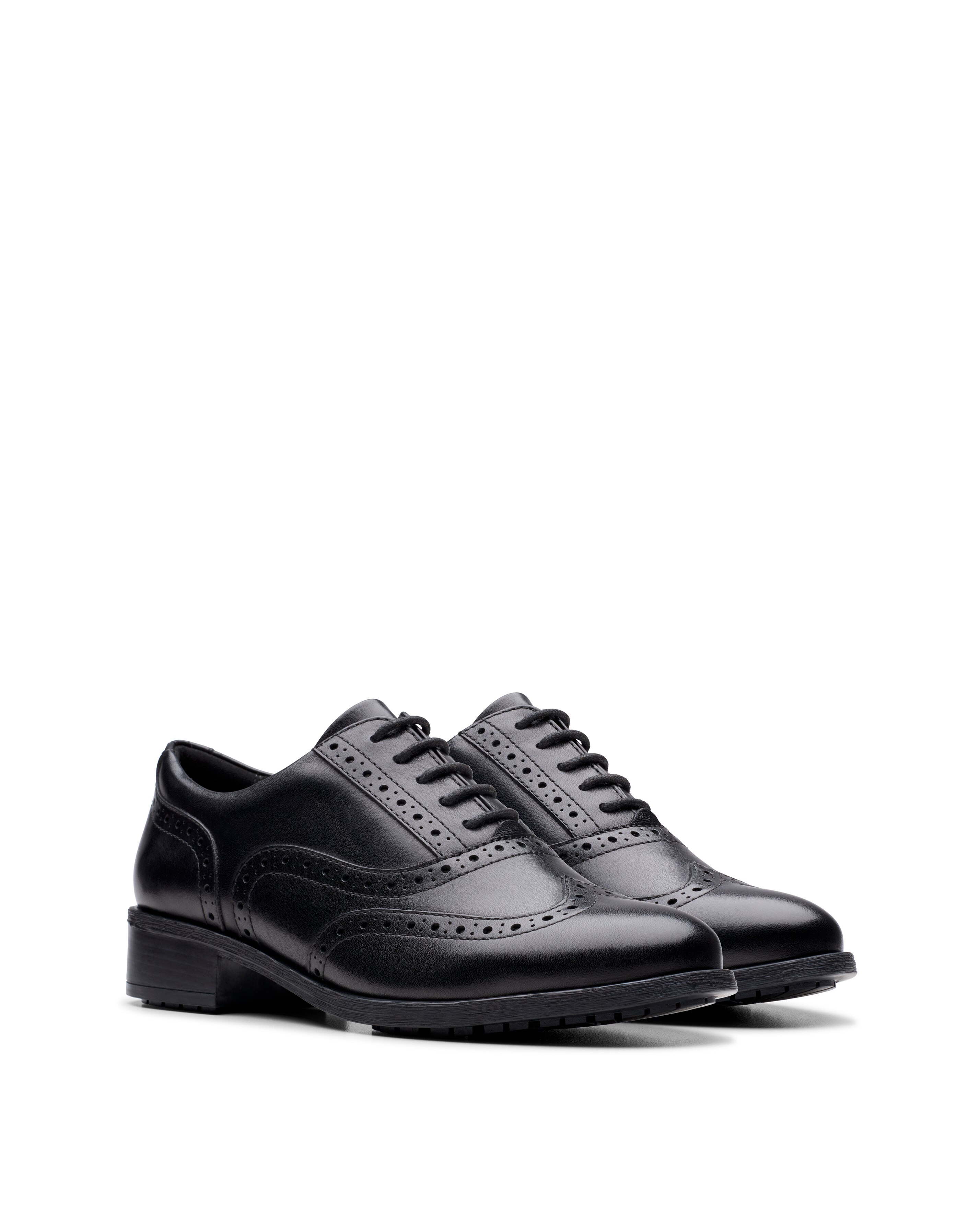 Clarks Havisham Oak Leather Lace Up Brogue Wide Fit 6 Clarks Havisham Oak Leather Lace Up Brogue Wide Fit