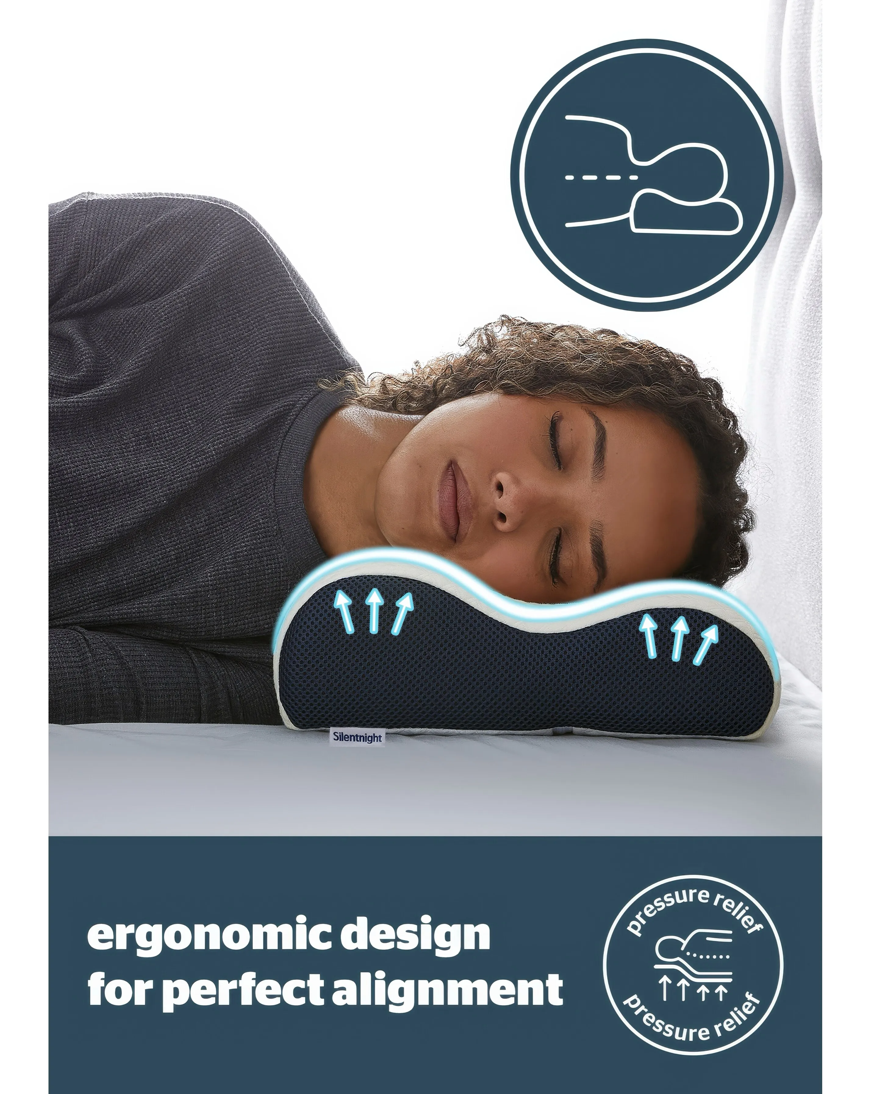Silentnight Therapy Contour Pillow 2 Silentnight Therapy Contour Pillow