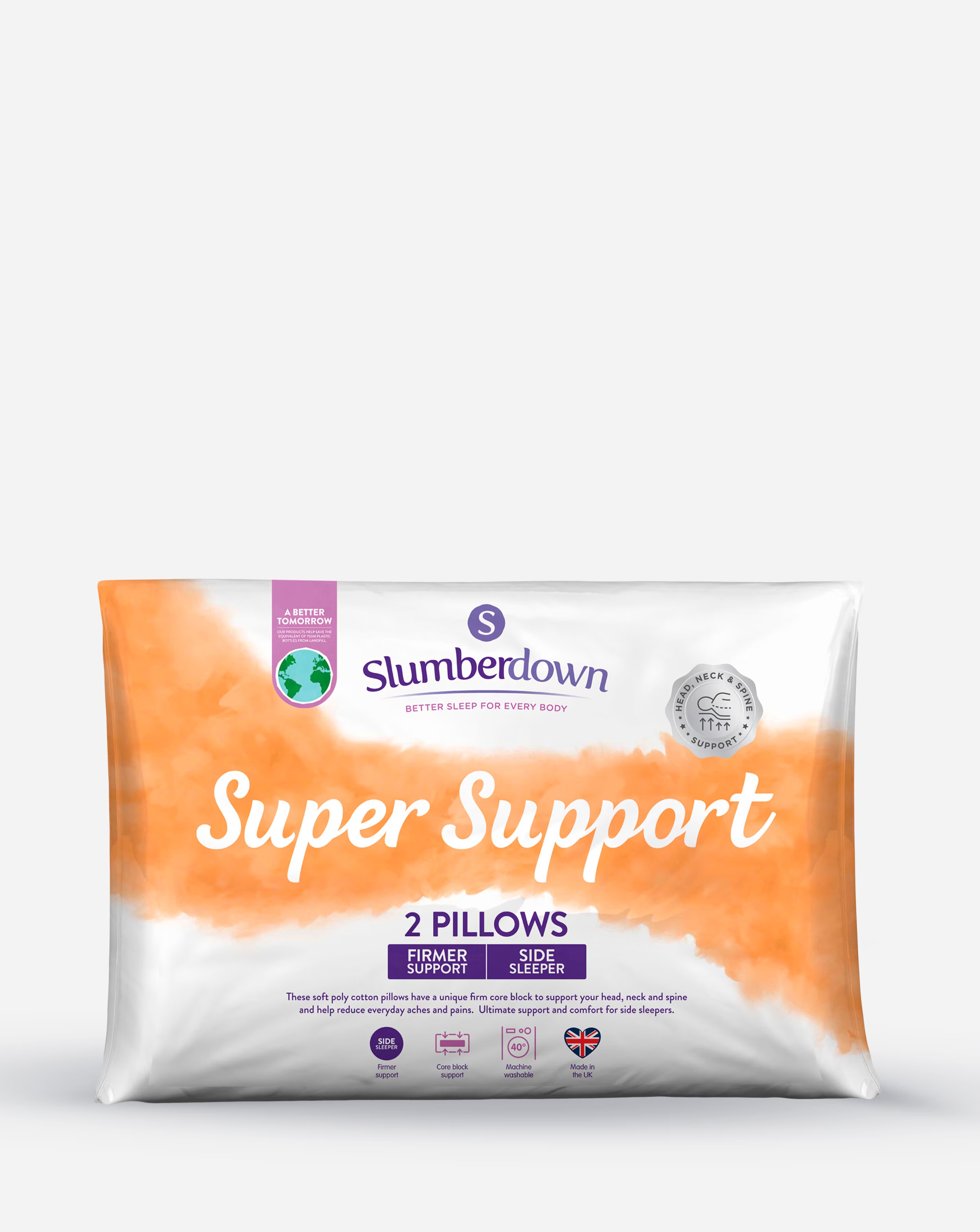 Slumberdown Super Support Pack of 2 Pillows