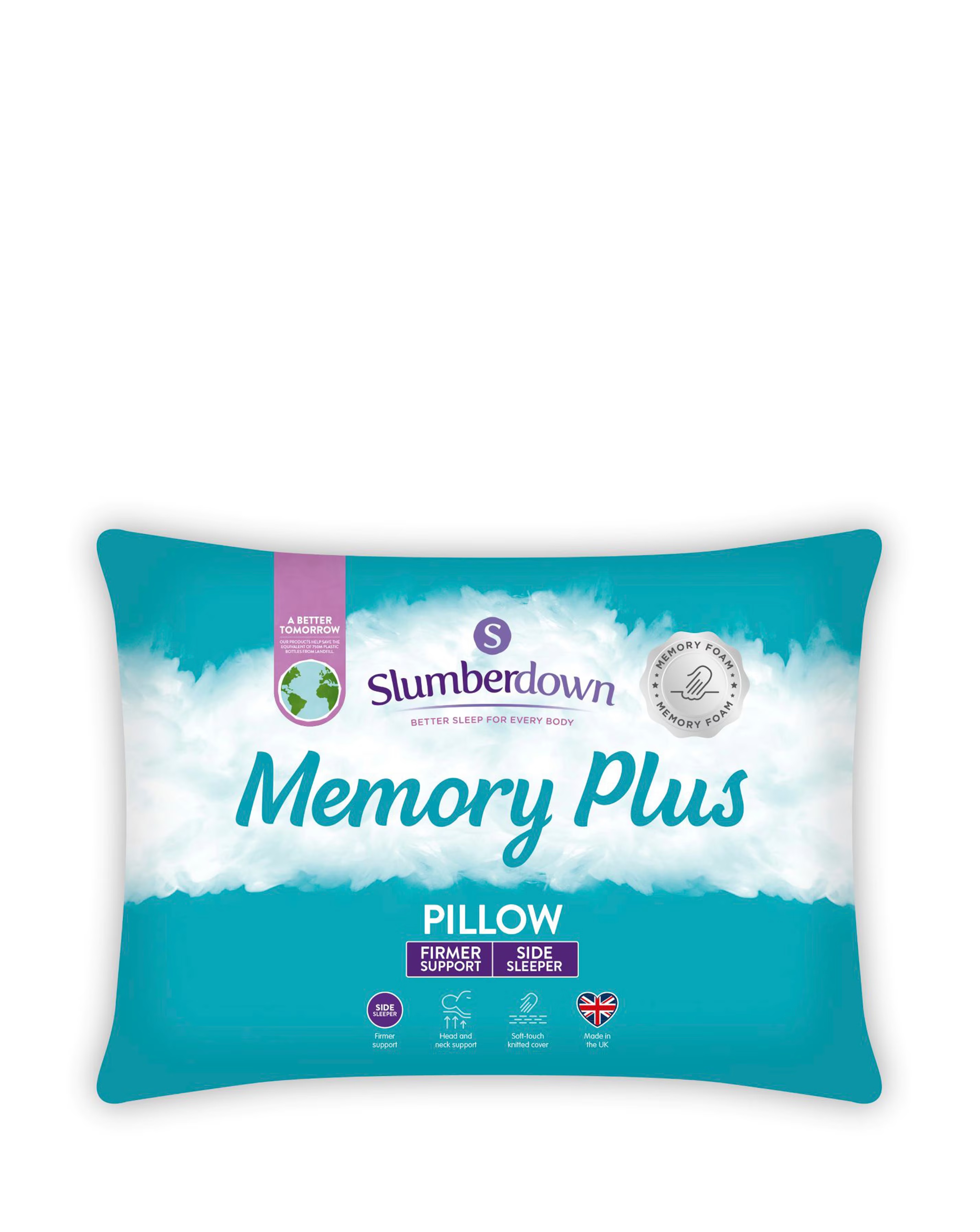 Slumberdown Memory Foam Plus Pillow 1 Slumberdown Memory Foam Plus Pillow