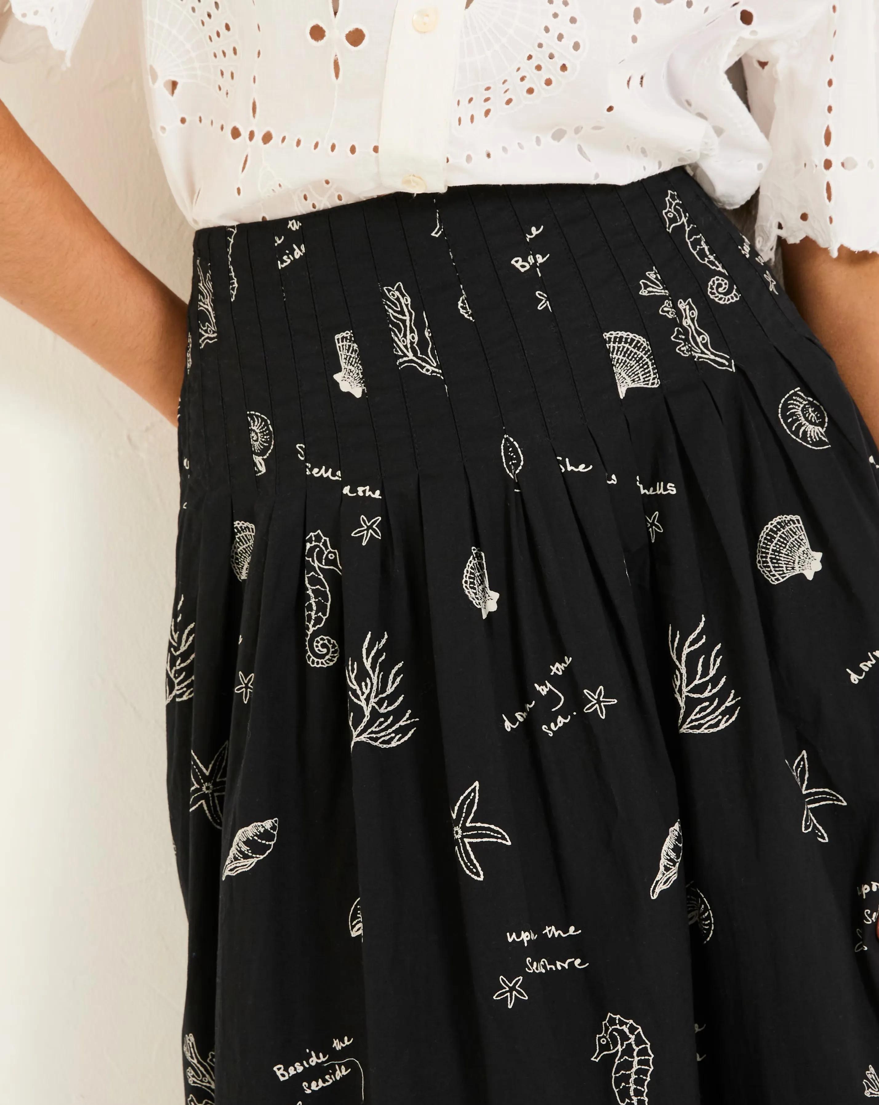 Fatface Pip Embroidered Midi Skirt 4 Fatface Pip Embroidered Midi Skirt