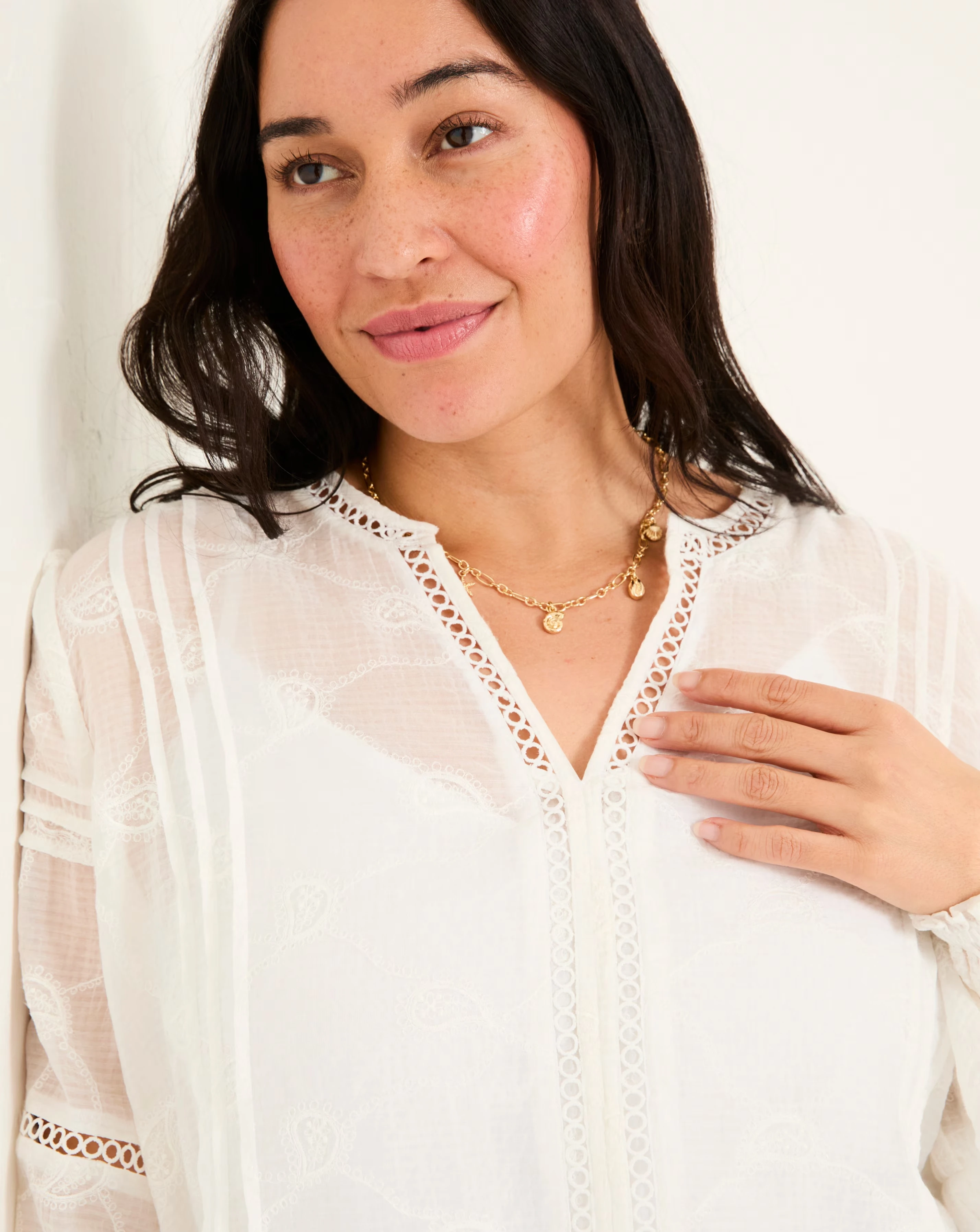 Fatface Copper & Black Jasmine Decorative Blouse 7 Fatface Copper & Black Jasmine Decorative Blouse