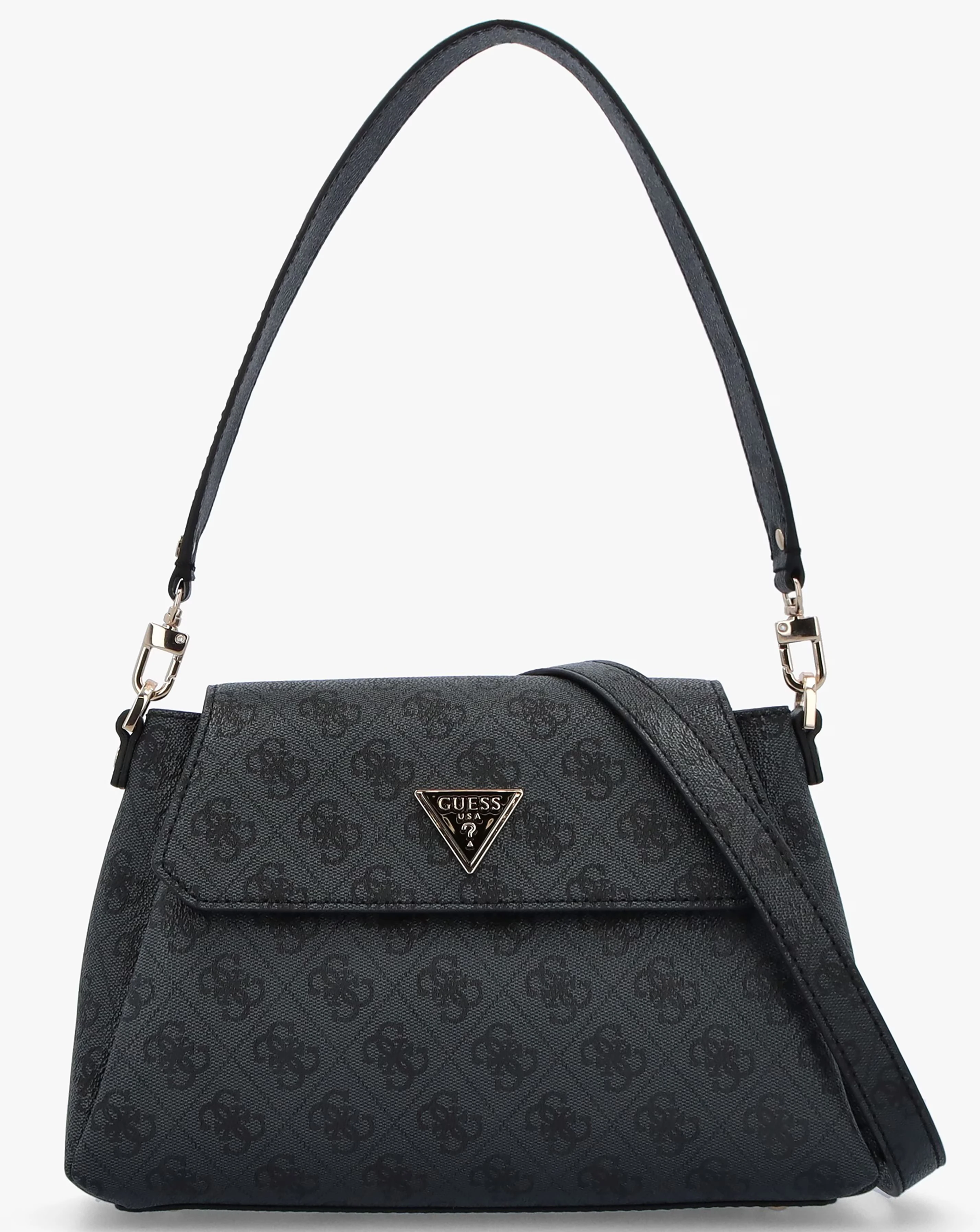 Guess Sora Girlfriend Coal Logo Shoulder Bag 1 Guess Sora Girlfriend Coal Logo Shoulder Bag