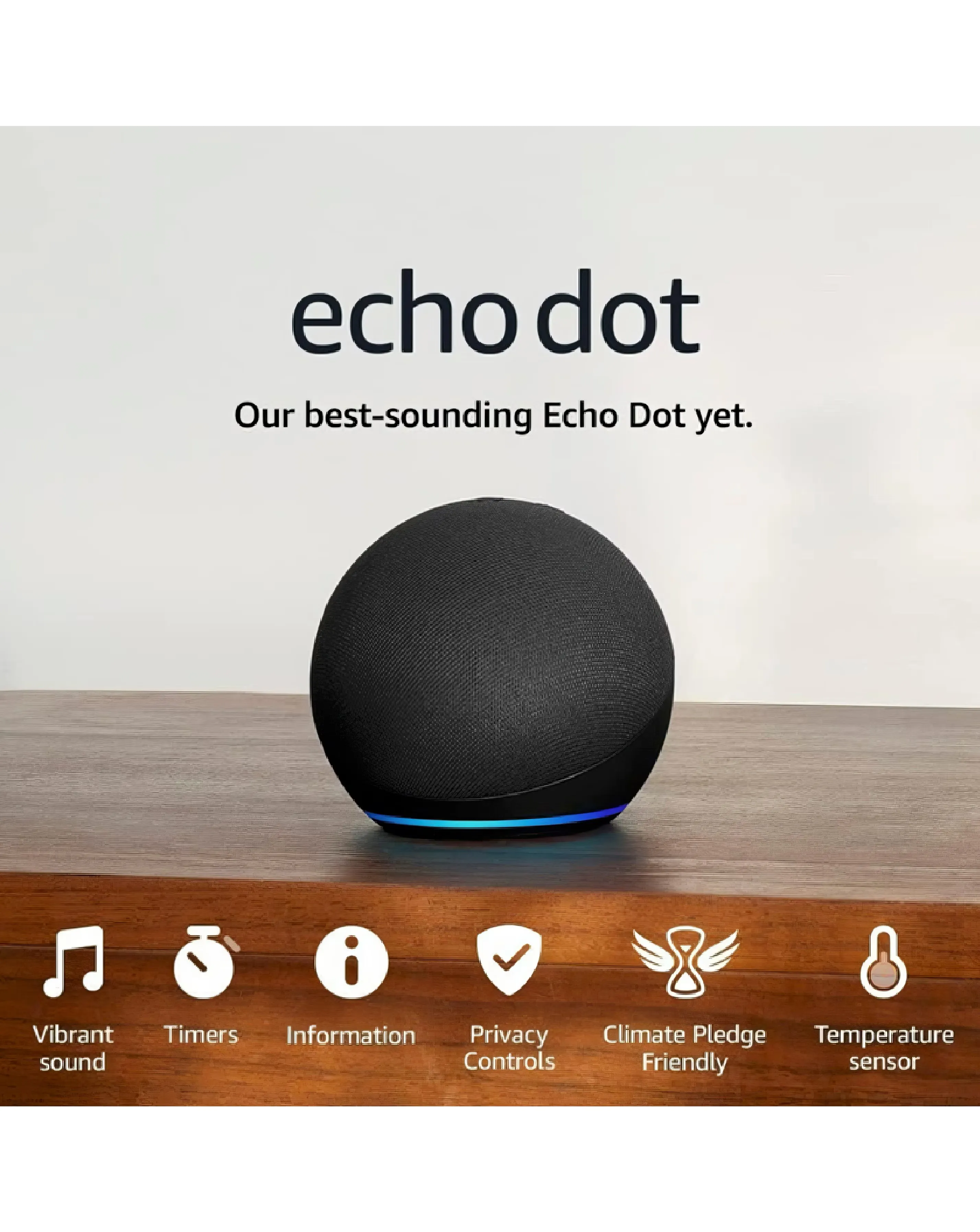 Amazon Echo Dot (5th Gen 2022) Smart Speaker with Ring Video Doorbell 5 Amazon Echo Dot (5th Gen 2022) Smart Speaker with Ring Video Doorbell