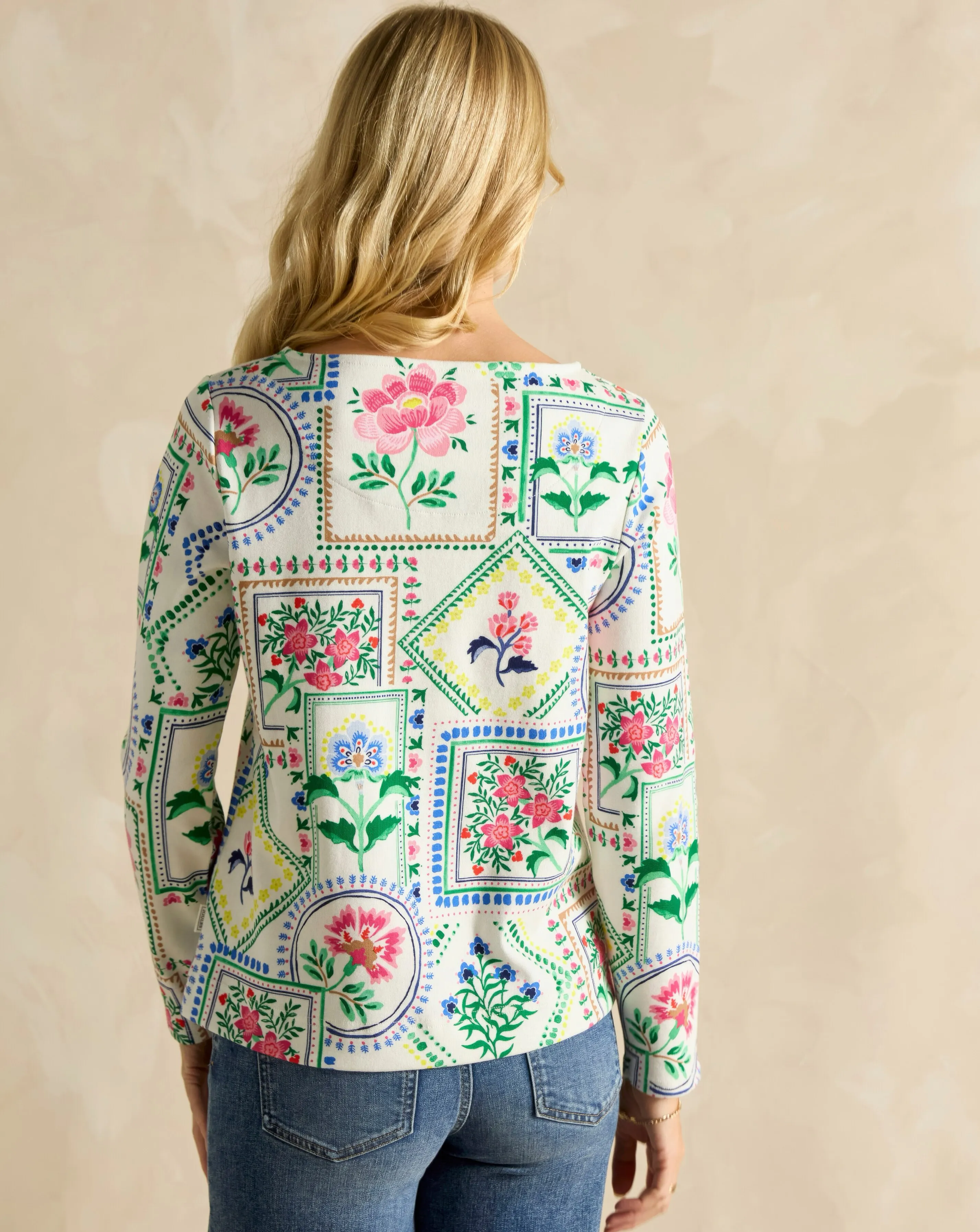 Joules Printed Harbour Long Sleeve Top 4 Joules Printed Harbour Long Sleeve Top