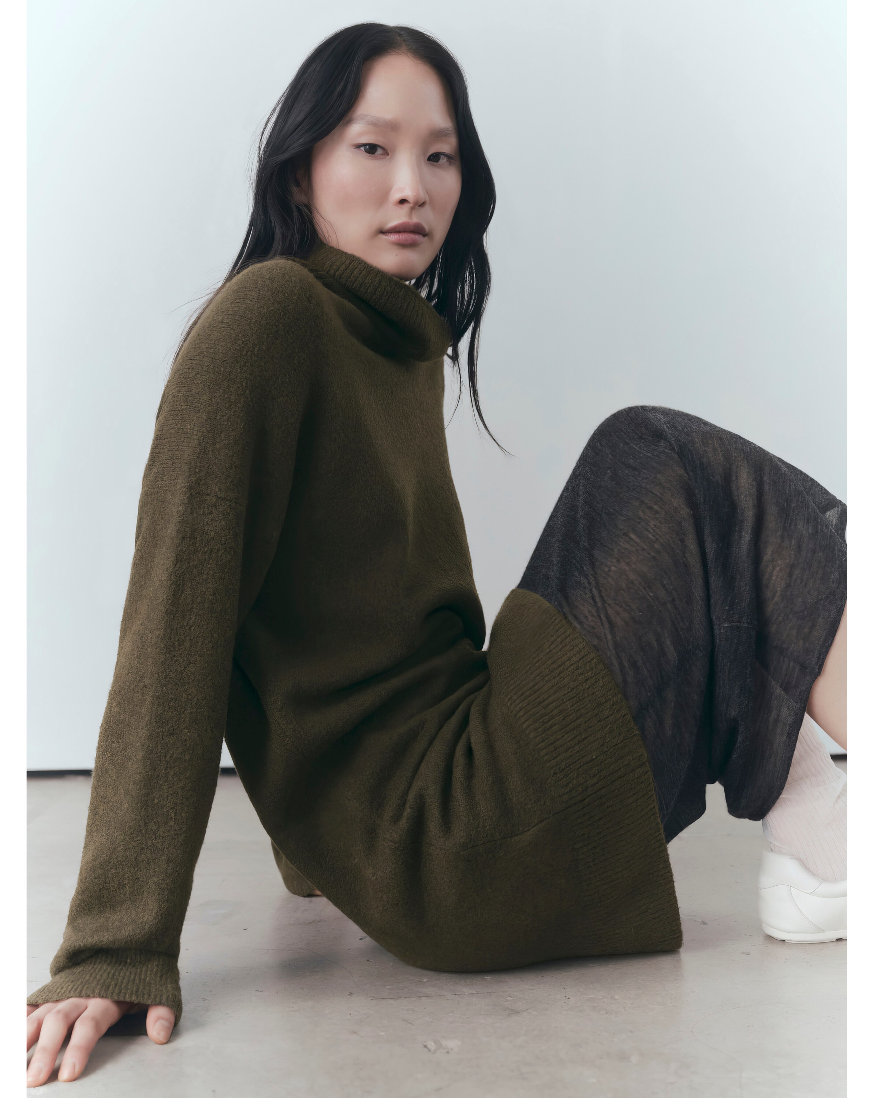Mango Short Knitted Turtleneck Dress 2 Mango Short Knitted Turtleneck Dress
