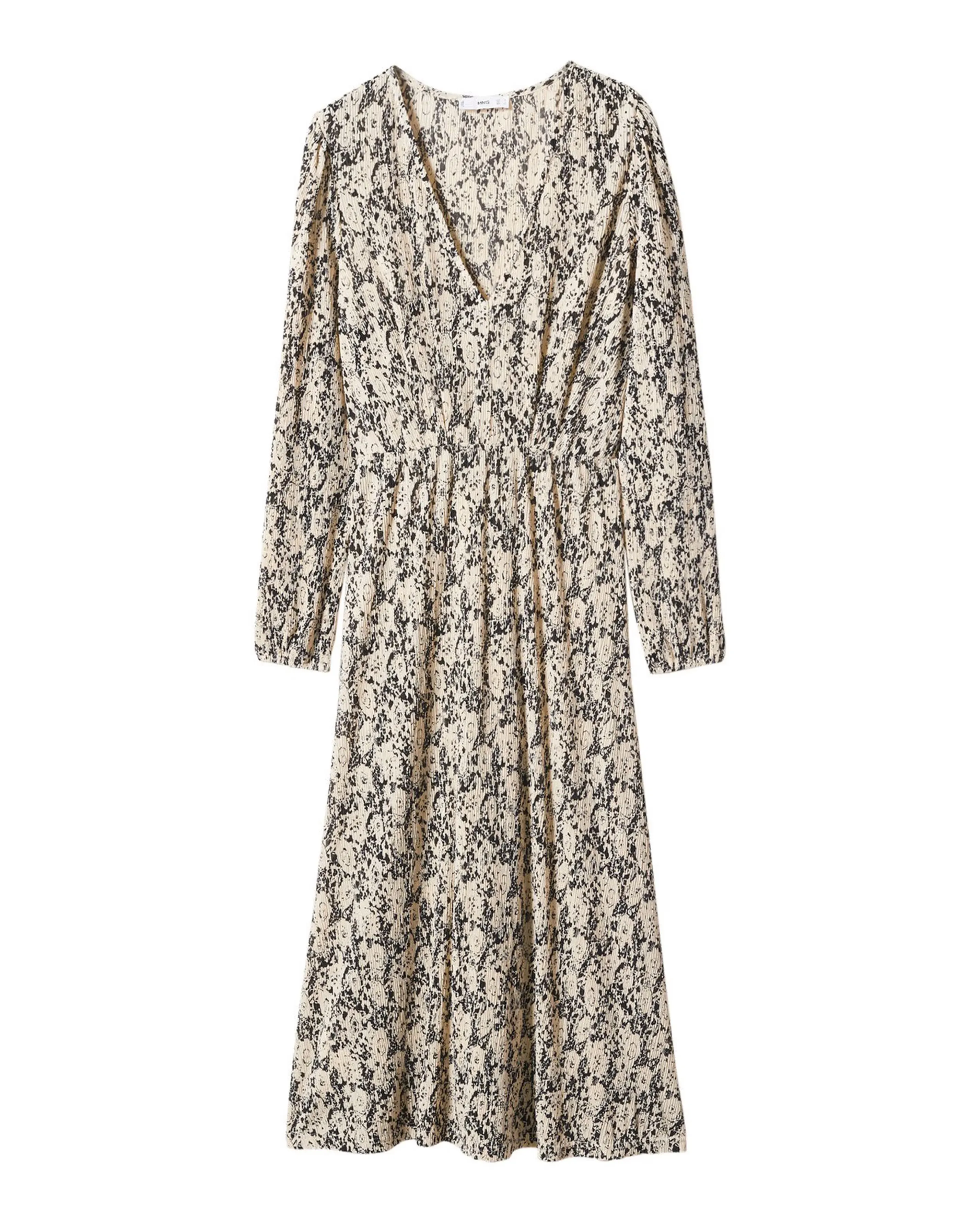 Mango Pomo V Neck Midi Dress 6 Mango Pomo V Neck Midi Dress