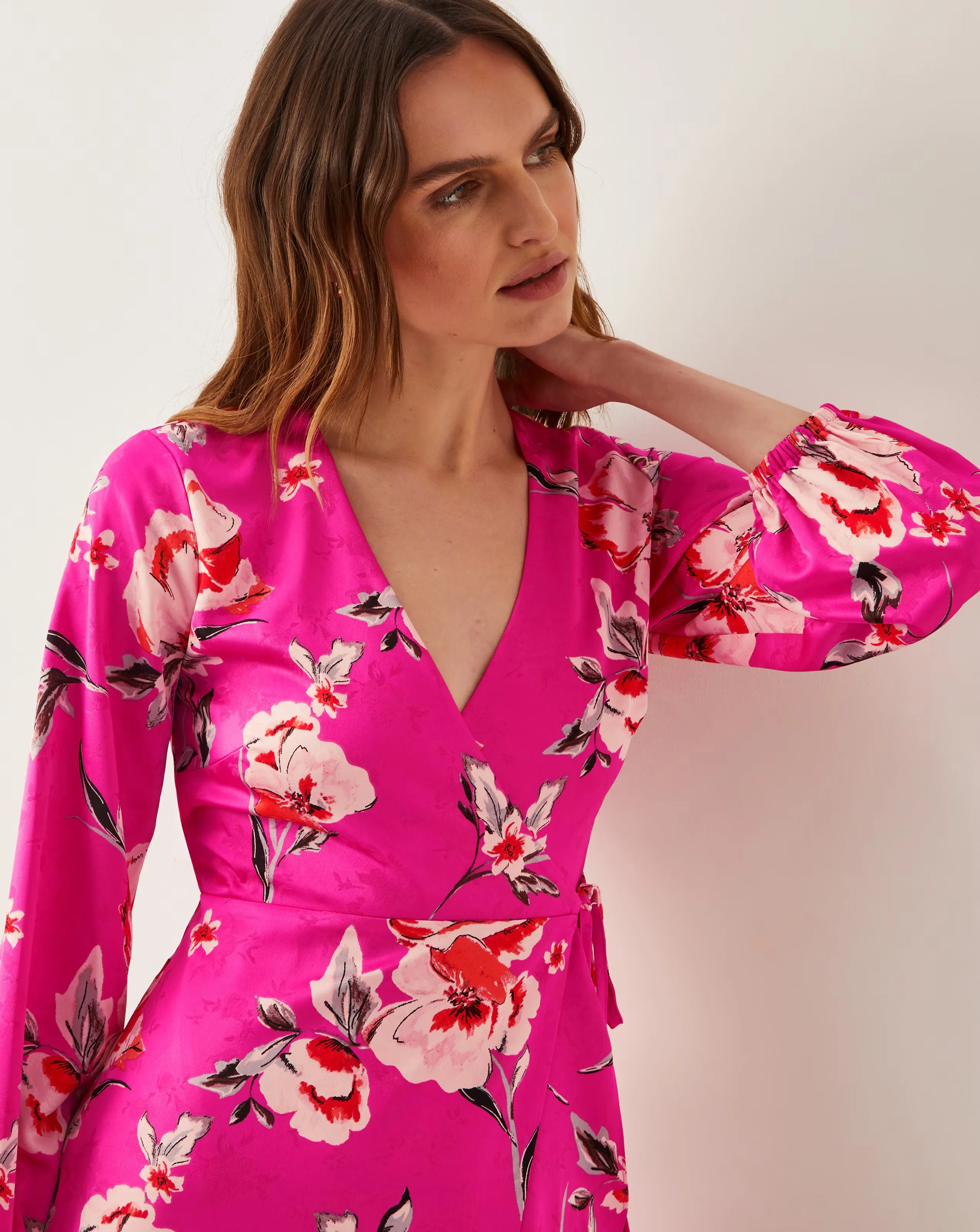 Monsoon Meredith Floral Midi Wrap Dress 4 Monsoon Meredith Floral Midi Wrap Dress