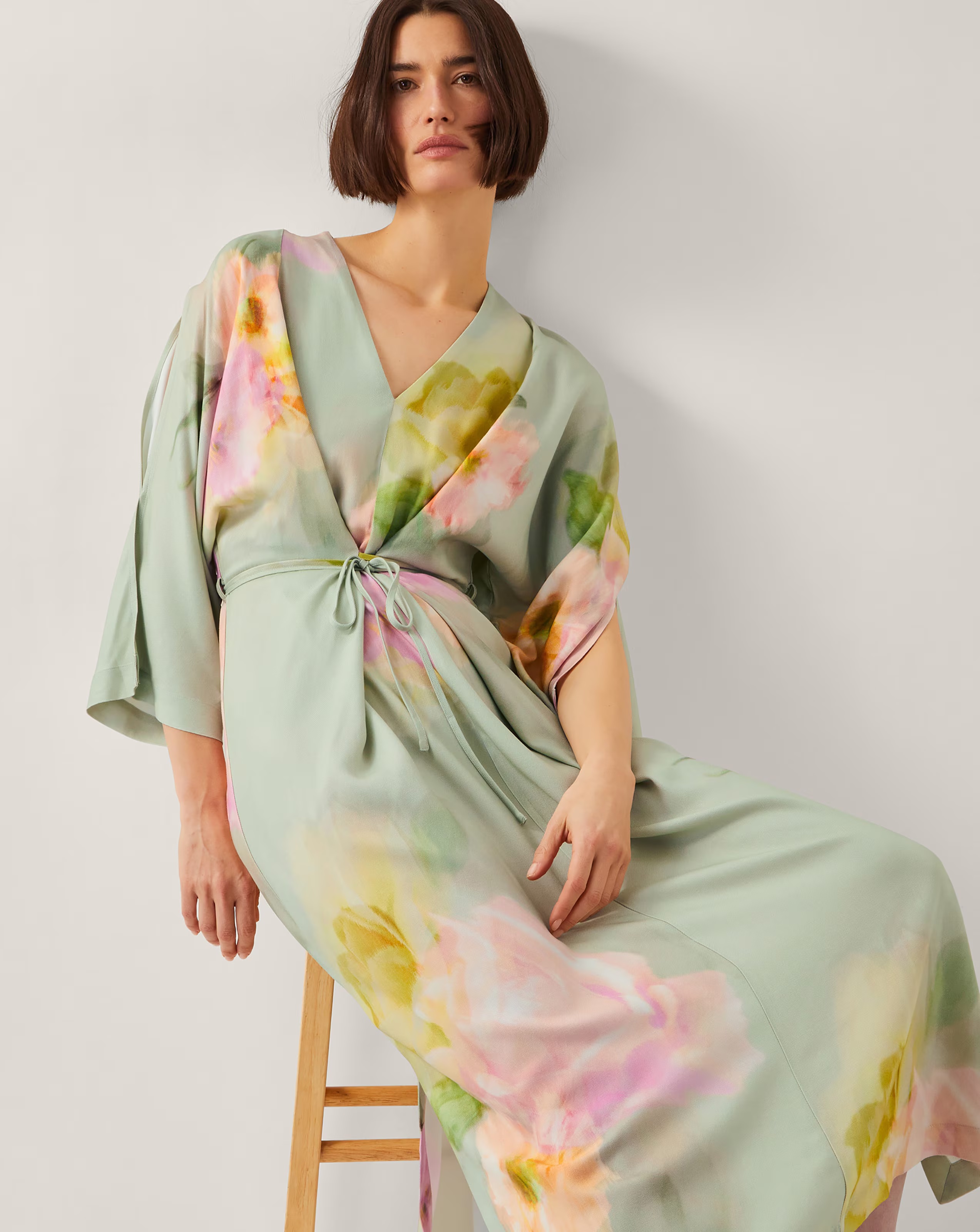Monsoon Jane Floral Print Midi Dress 1 Monsoon Jane Floral Print Midi Dress