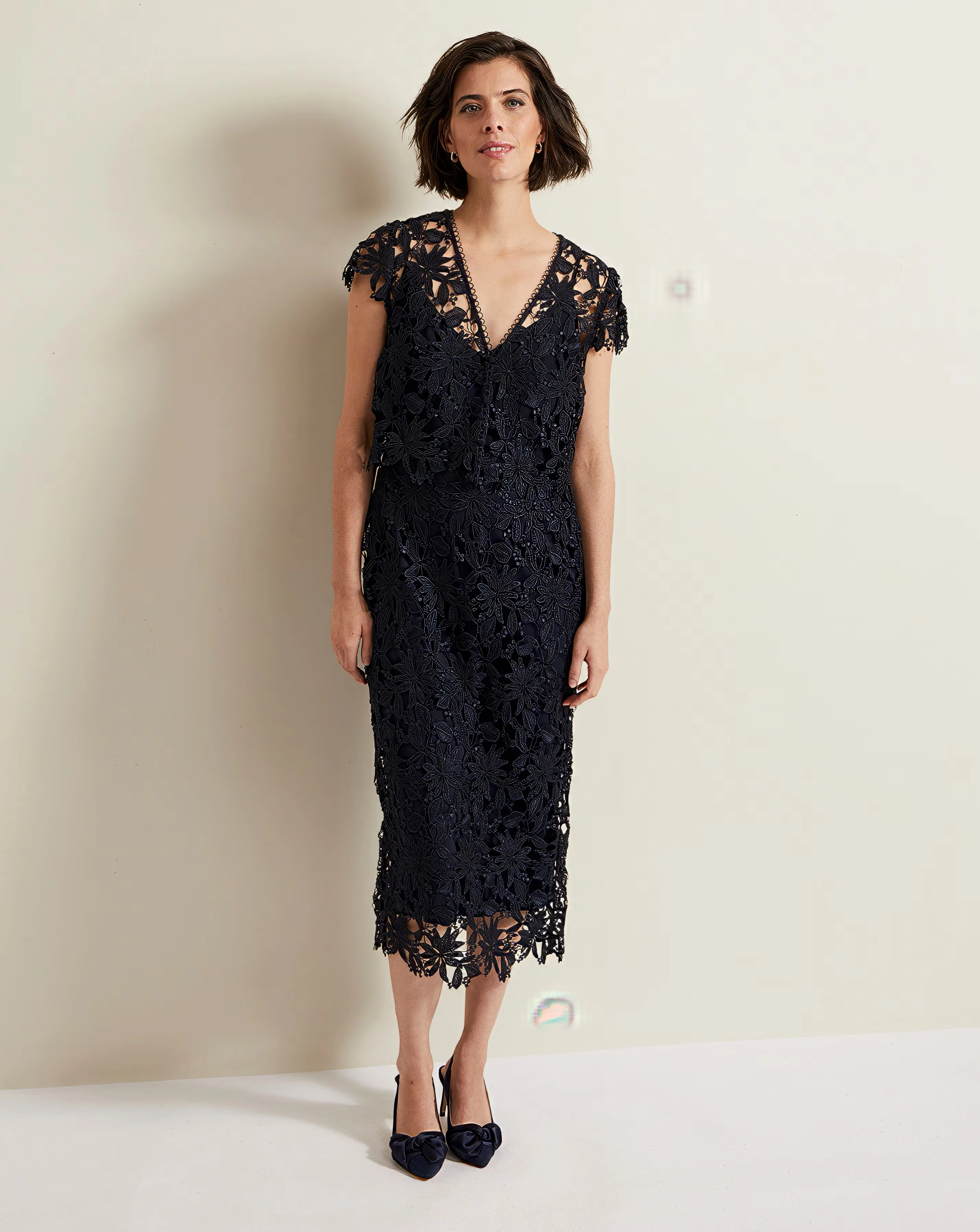Phase Eight Meghan Lace Double Layer Dress 1 Phase Eight Meghan Lace Double Layer Dress
