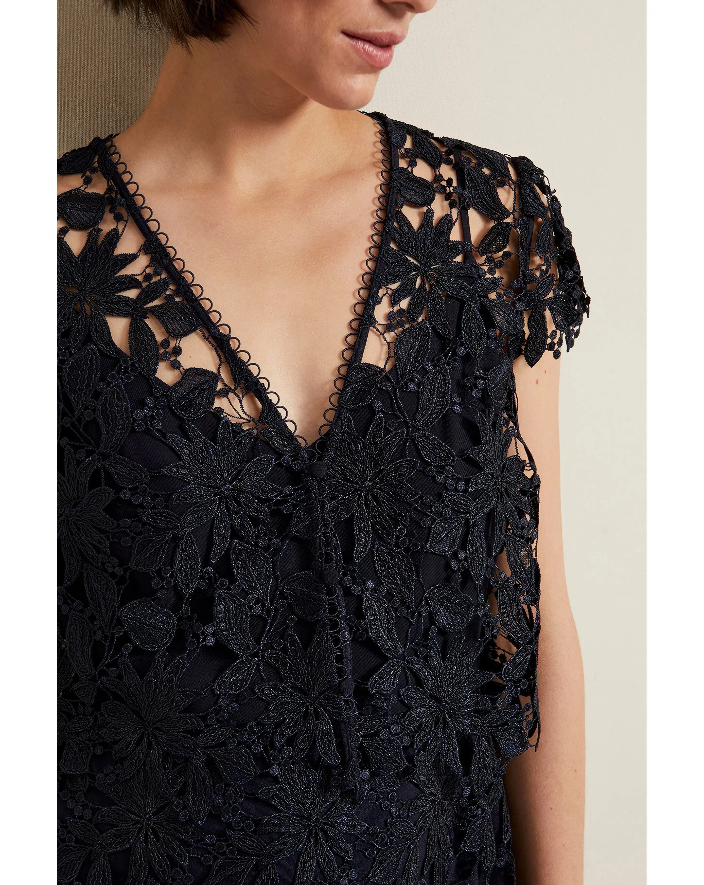 Phase Eight Meghan Lace Double Layer Dress 6 Phase Eight Meghan Lace Double Layer Dress