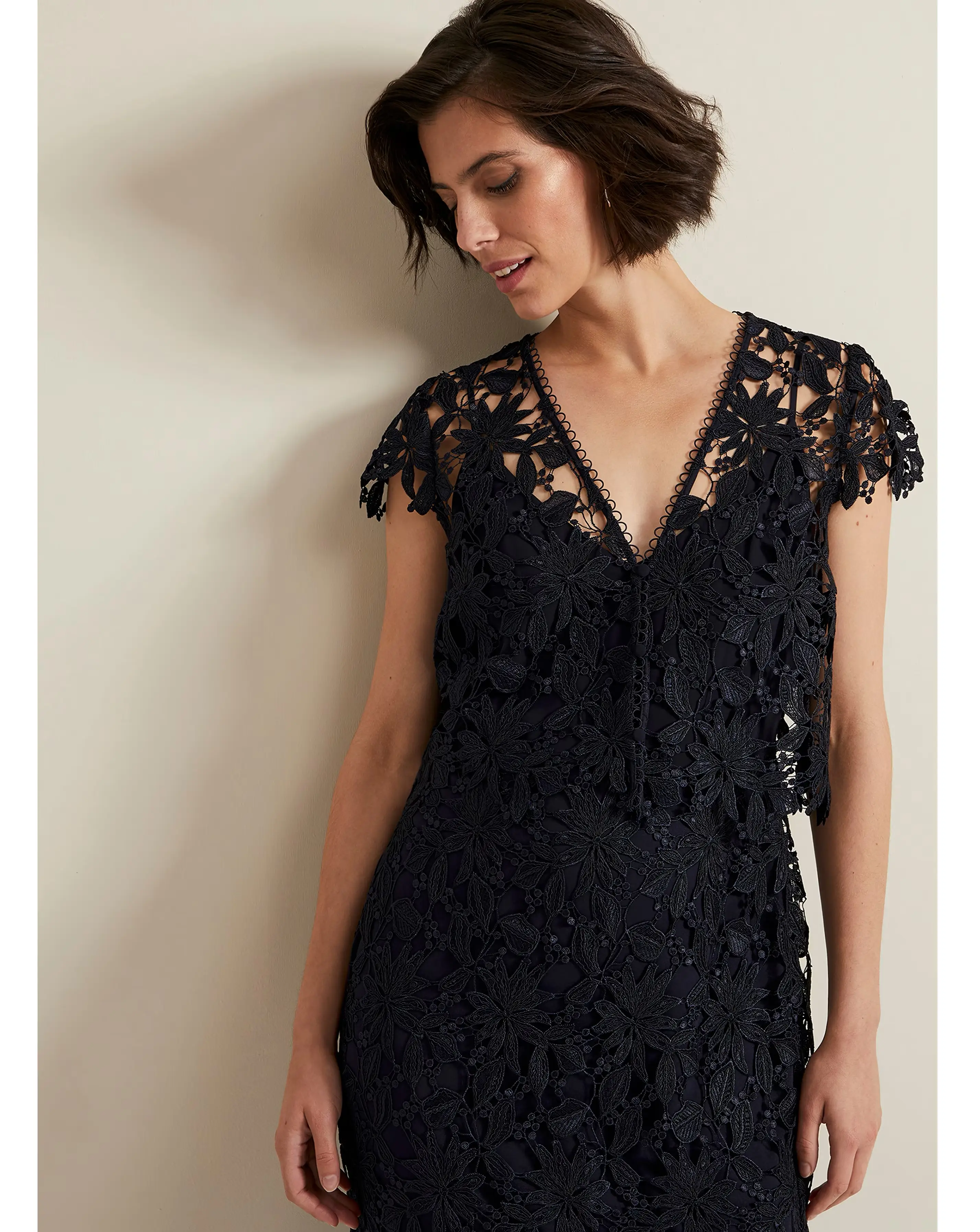 Phase Eight Meghan Lace Double Layer Dress 7 Phase Eight Meghan Lace Double Layer Dress