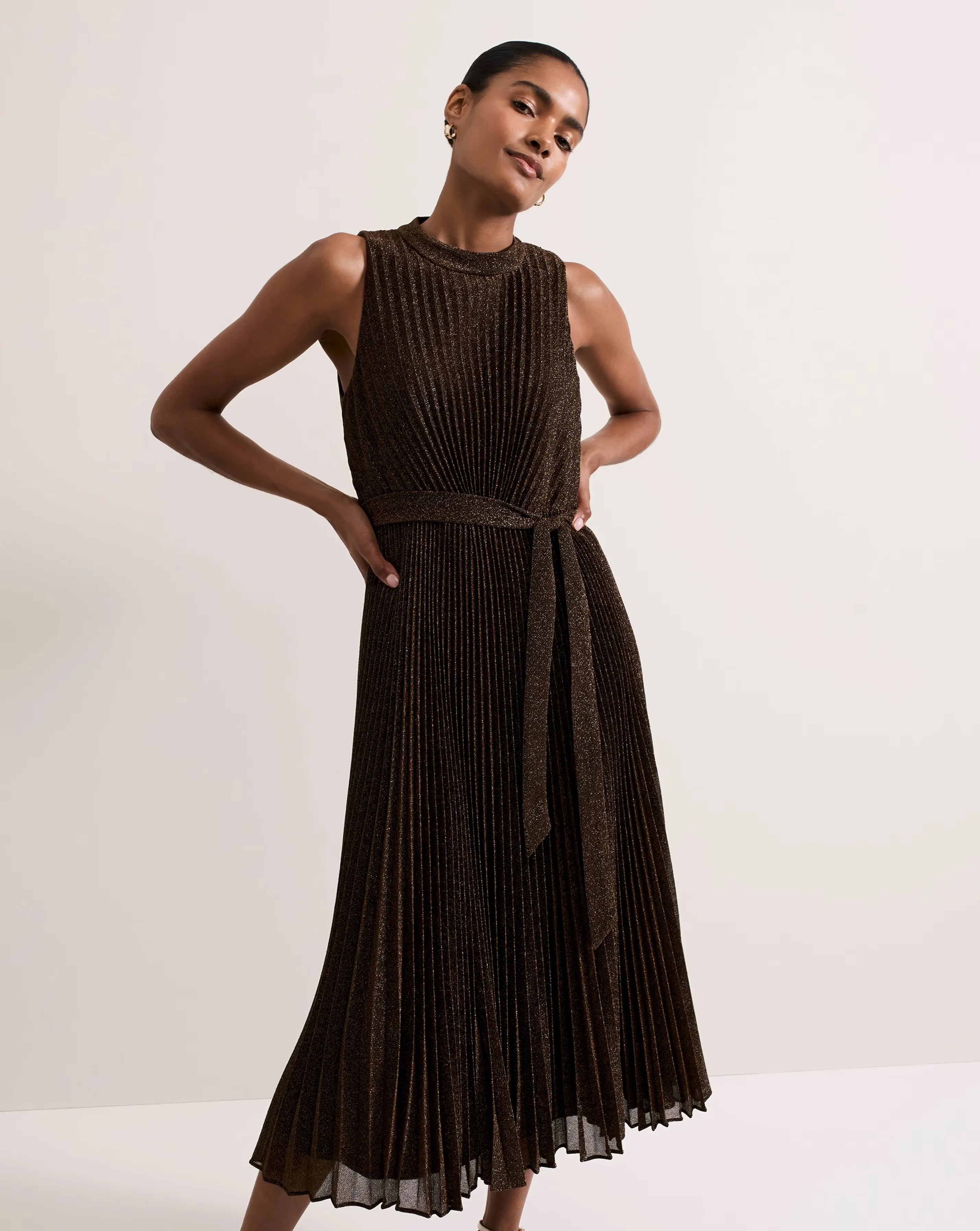 Phase Eight Simara Sparkle Pleat Midi Dress 5 Phase Eight Simara Sparkle Pleat Midi Dress