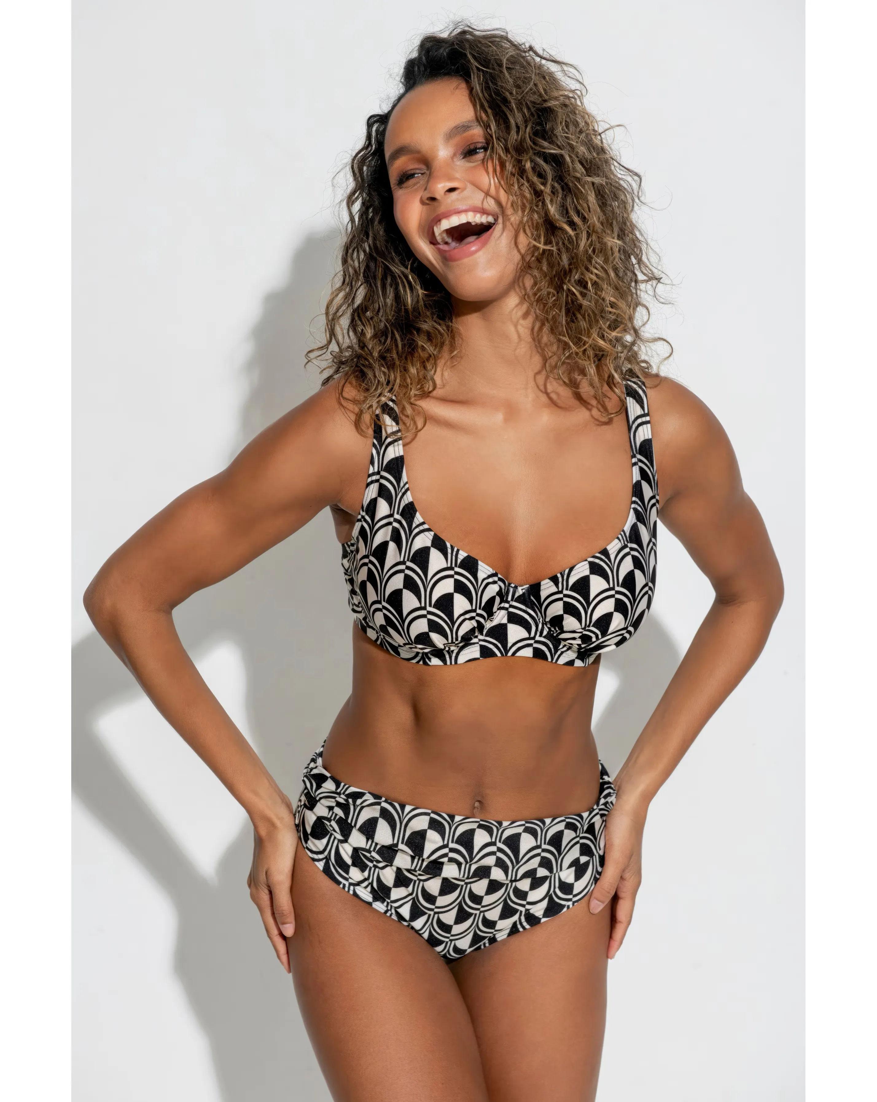 Pour Moi Casablanca Foldover Bikini Brief Mono 2 Pour Moi Casablanca Foldover Bikini Brief Mono