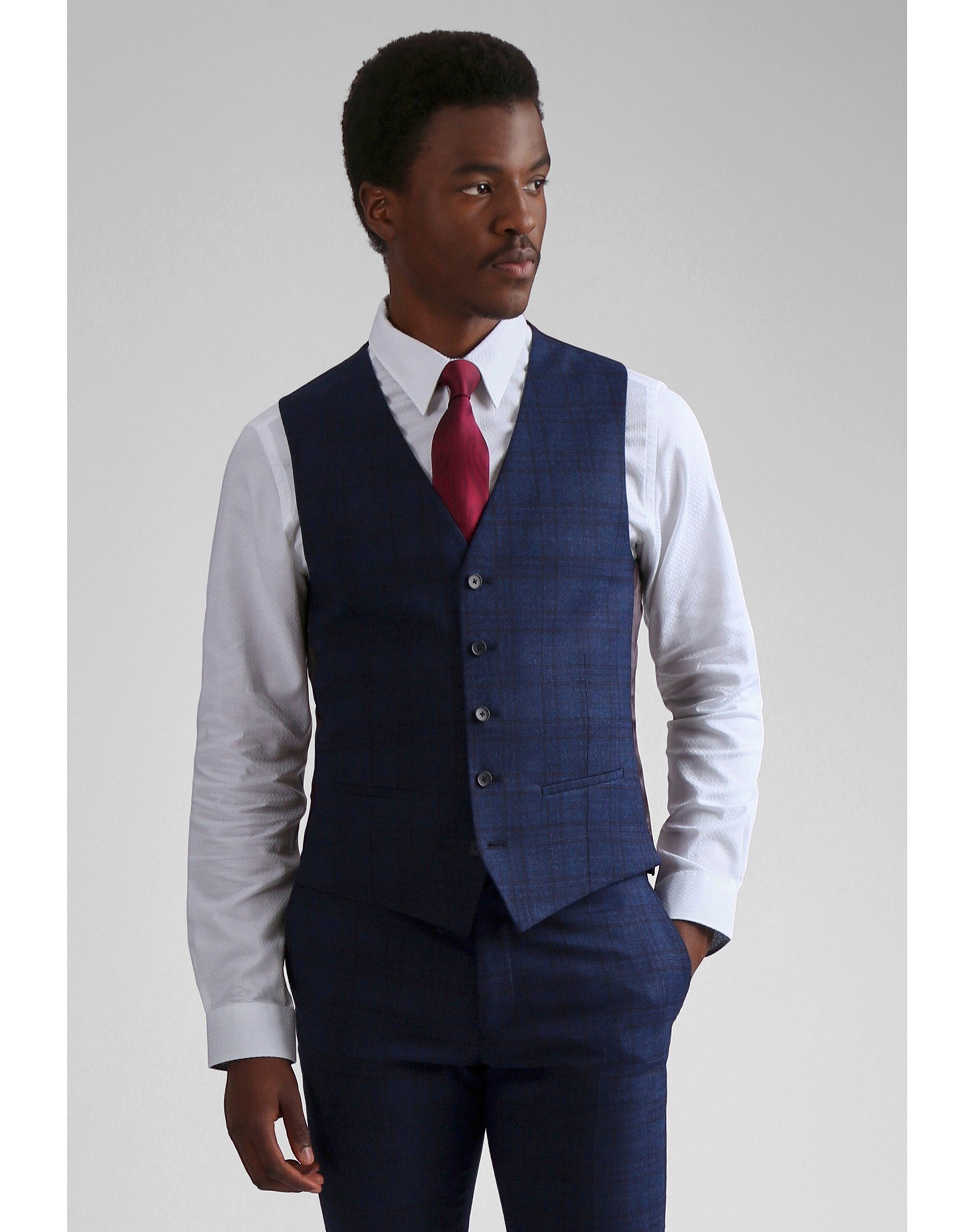 Ted Baker Slim Check Waistcoat 1 Ted Baker Slim Check Waistcoat