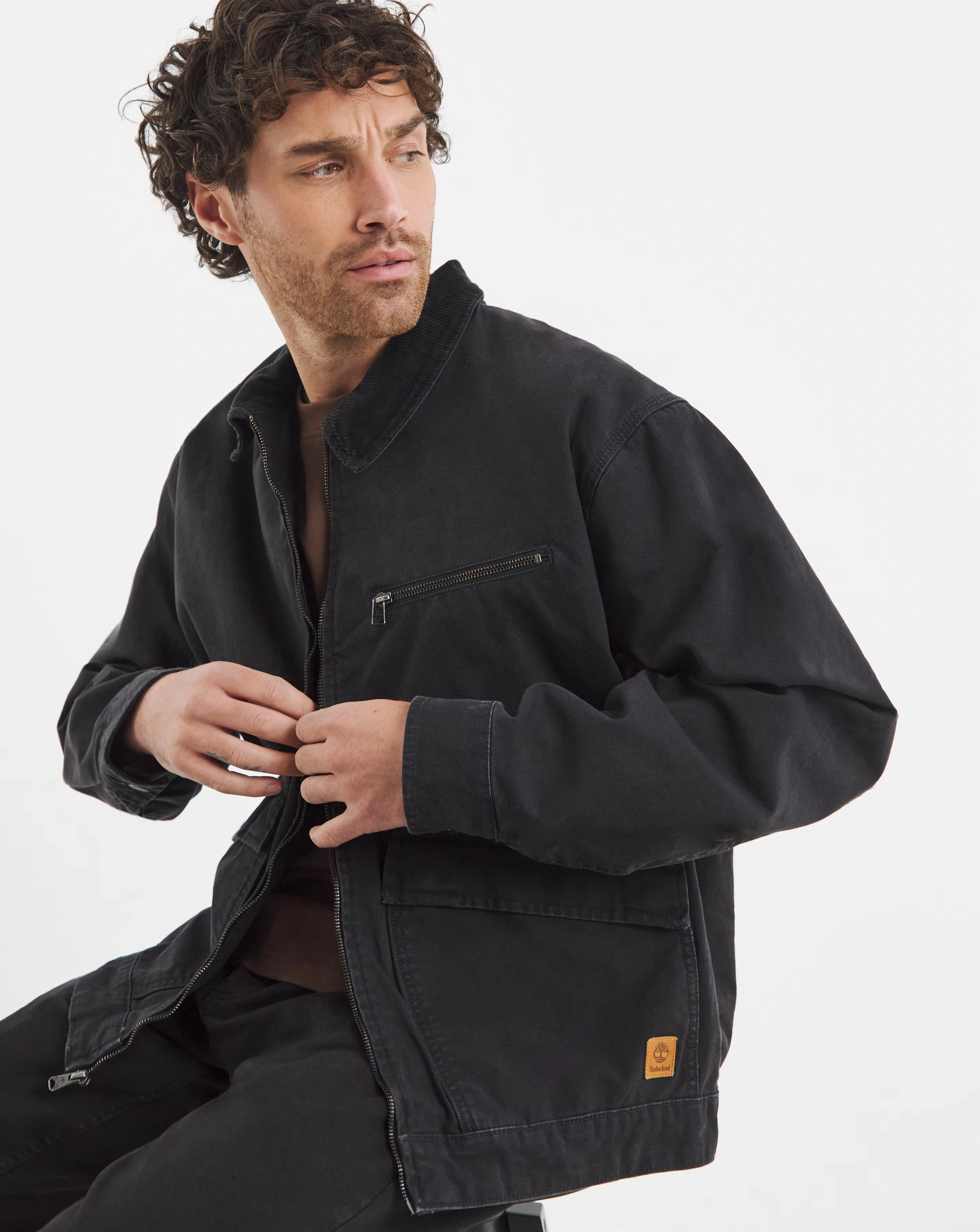 Timberland Strafford Washed Canvas Black Jacket - Black 1 Timberland Strafford Washed Canvas Black Jacket - Black