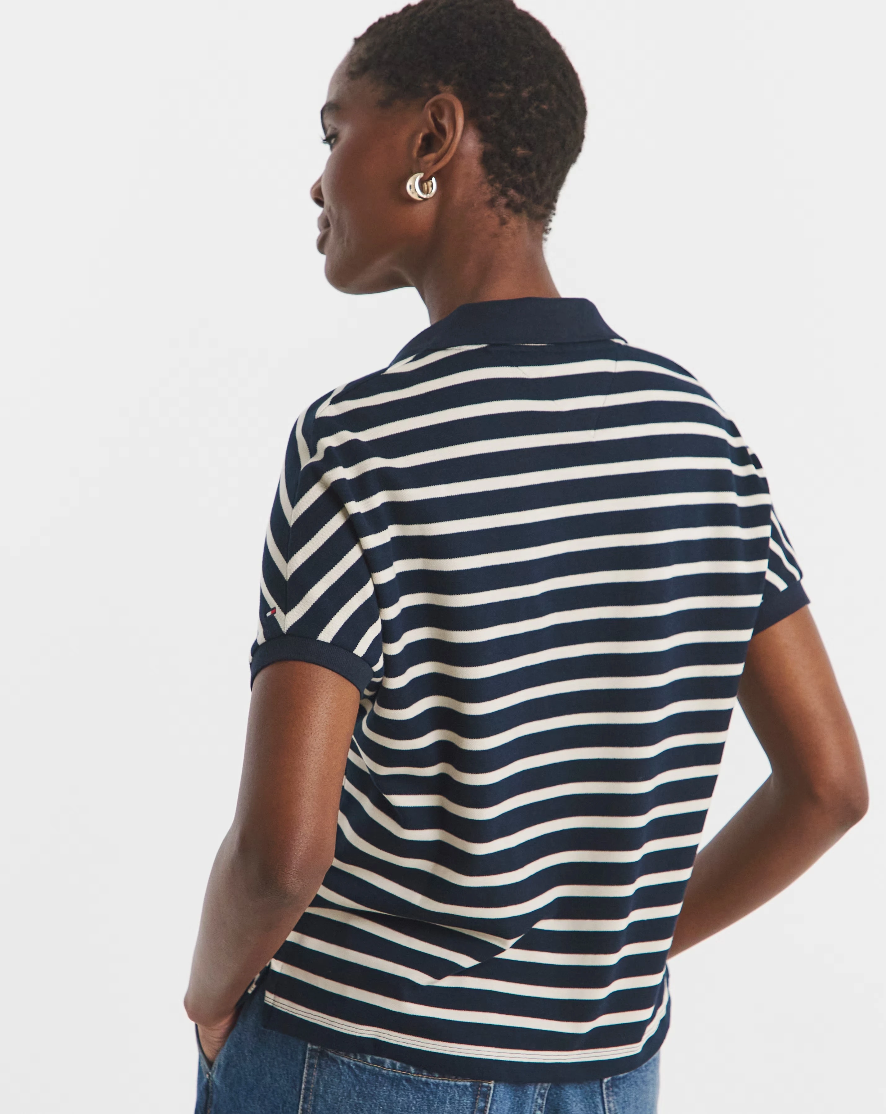 Tommy Hilfiger Open Neck Short Sleeve Polo 2 Tommy Hilfiger Open Neck Short Sleeve Polo